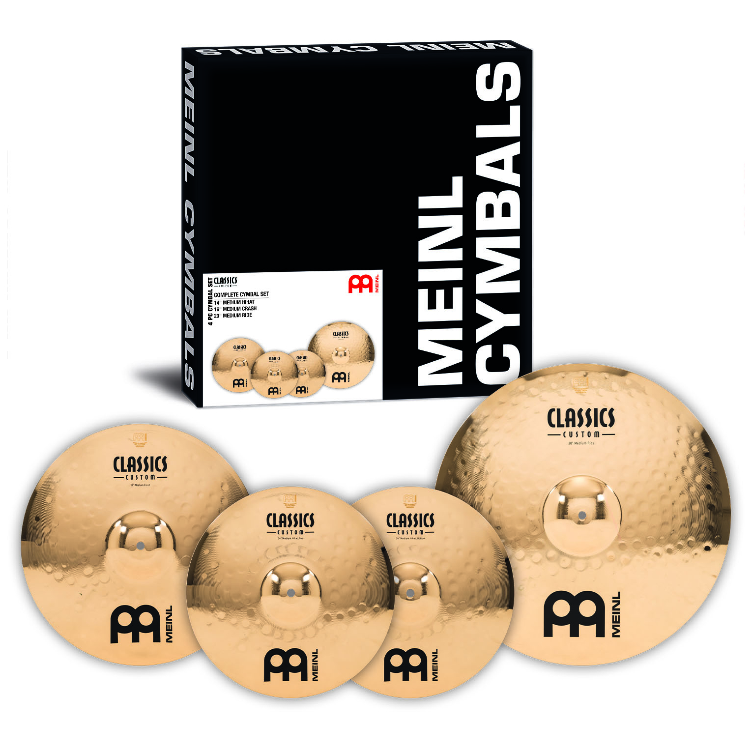 Meinl Cymbals - Meinl Cymbals CC141620 Classics Custom Brilliant Beckenset