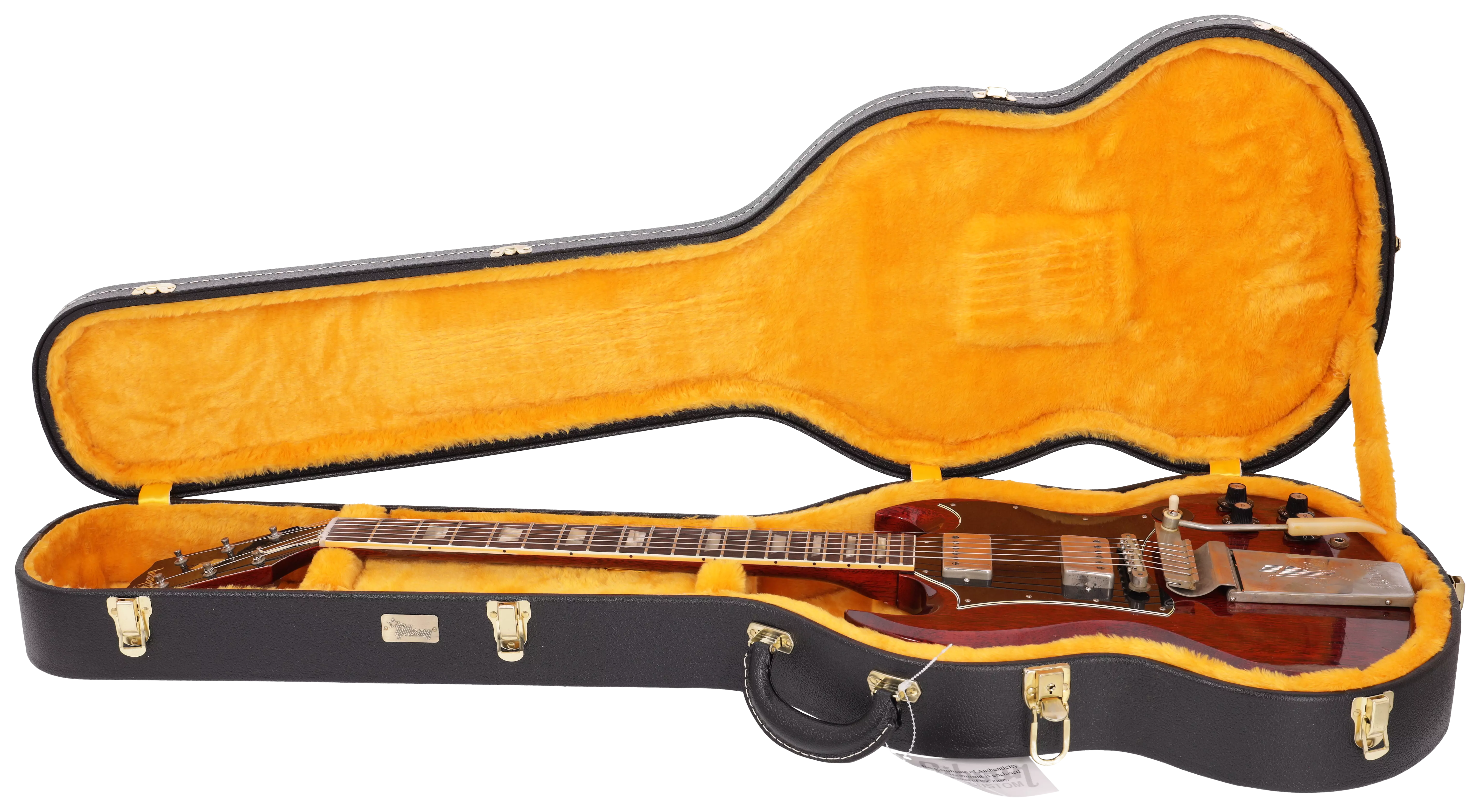 Gibson 64 SG Standard Cherry Long Maestro Heavy Aged Murphy Lab 15