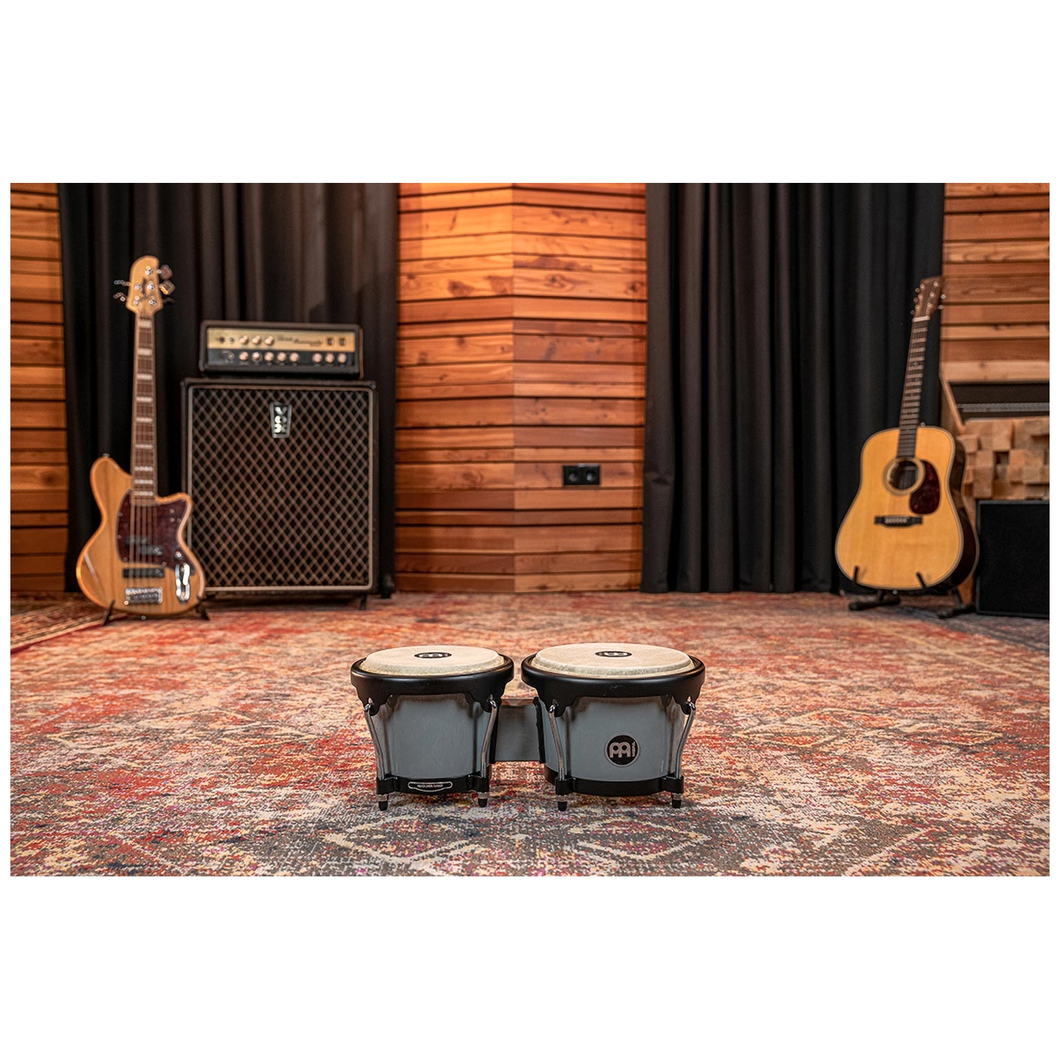 Meinl Percussion - Meinl Percussion HB50UG Journey Series Bongo, Ultimate Gray - 10