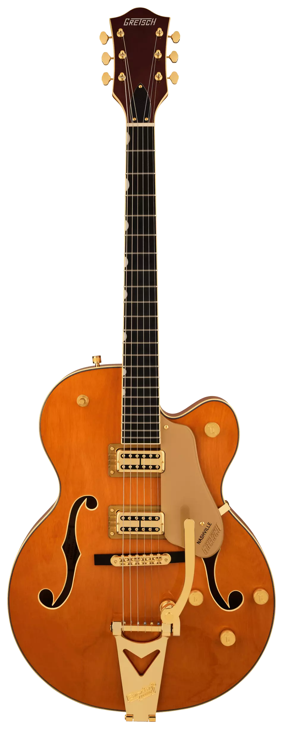 Gretsch Synchromatic Nashville Hollow Body SC Bigsby EB 50's Orange Stain 5