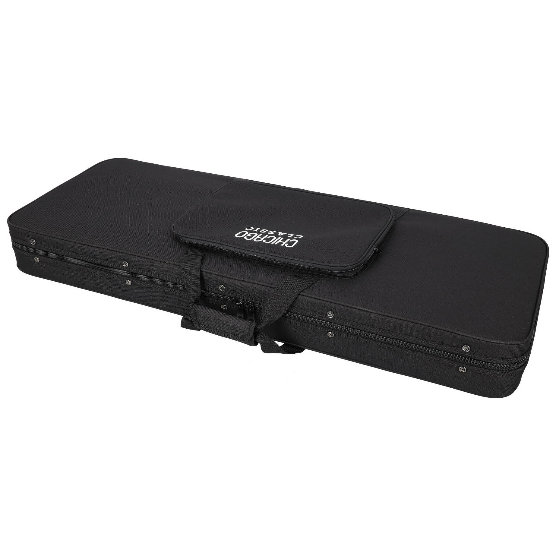 Chicago Classic Lightweight Koffer E-Gitarre Schwarz 1