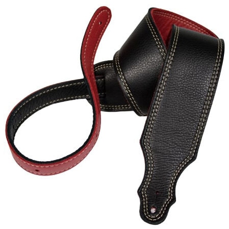 Black/Red Reversible Leather/Natural Stich 2,5"