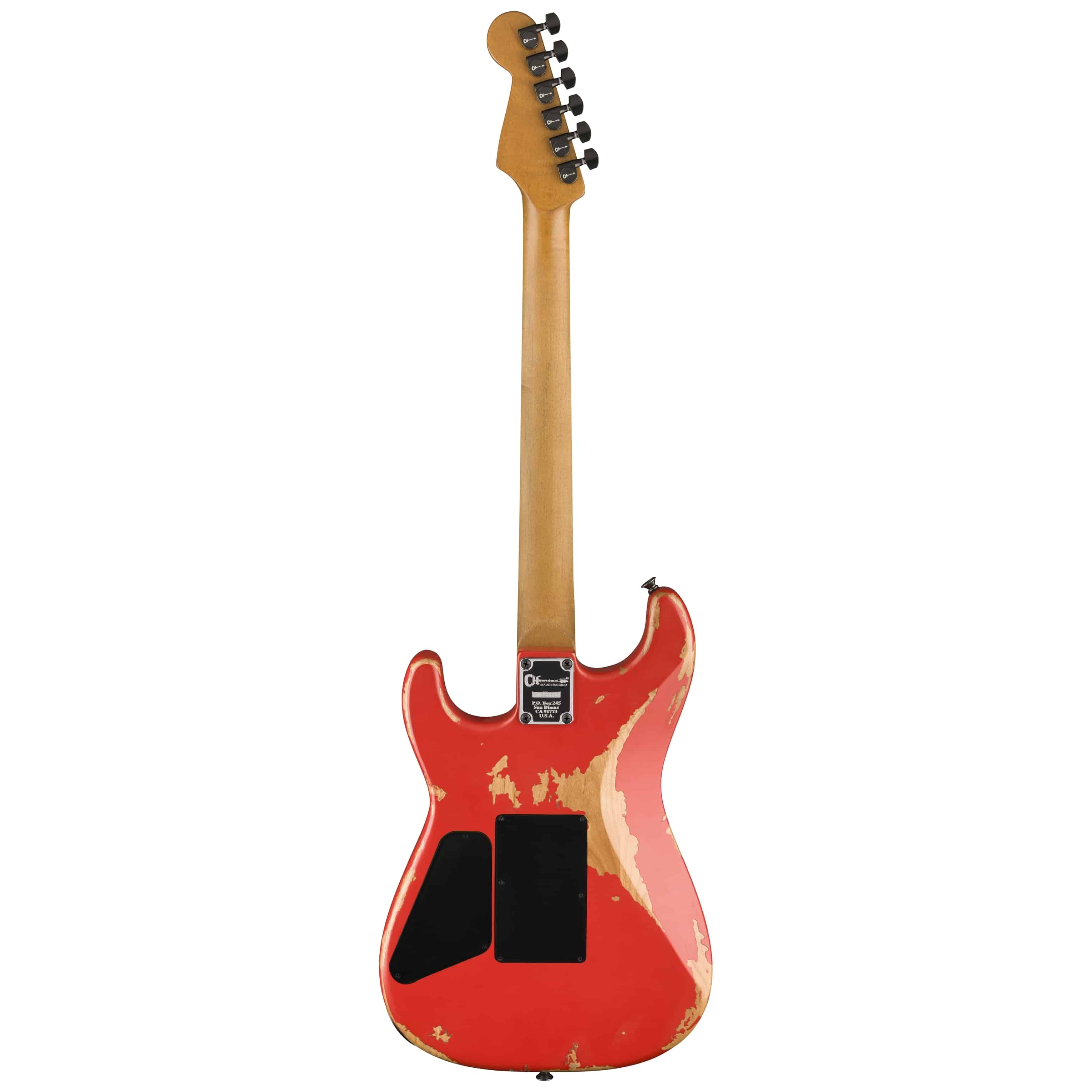 Charvel Pro-Mod REL SRS SD1 HH FR PF - WEATHERD ORANGE 2
