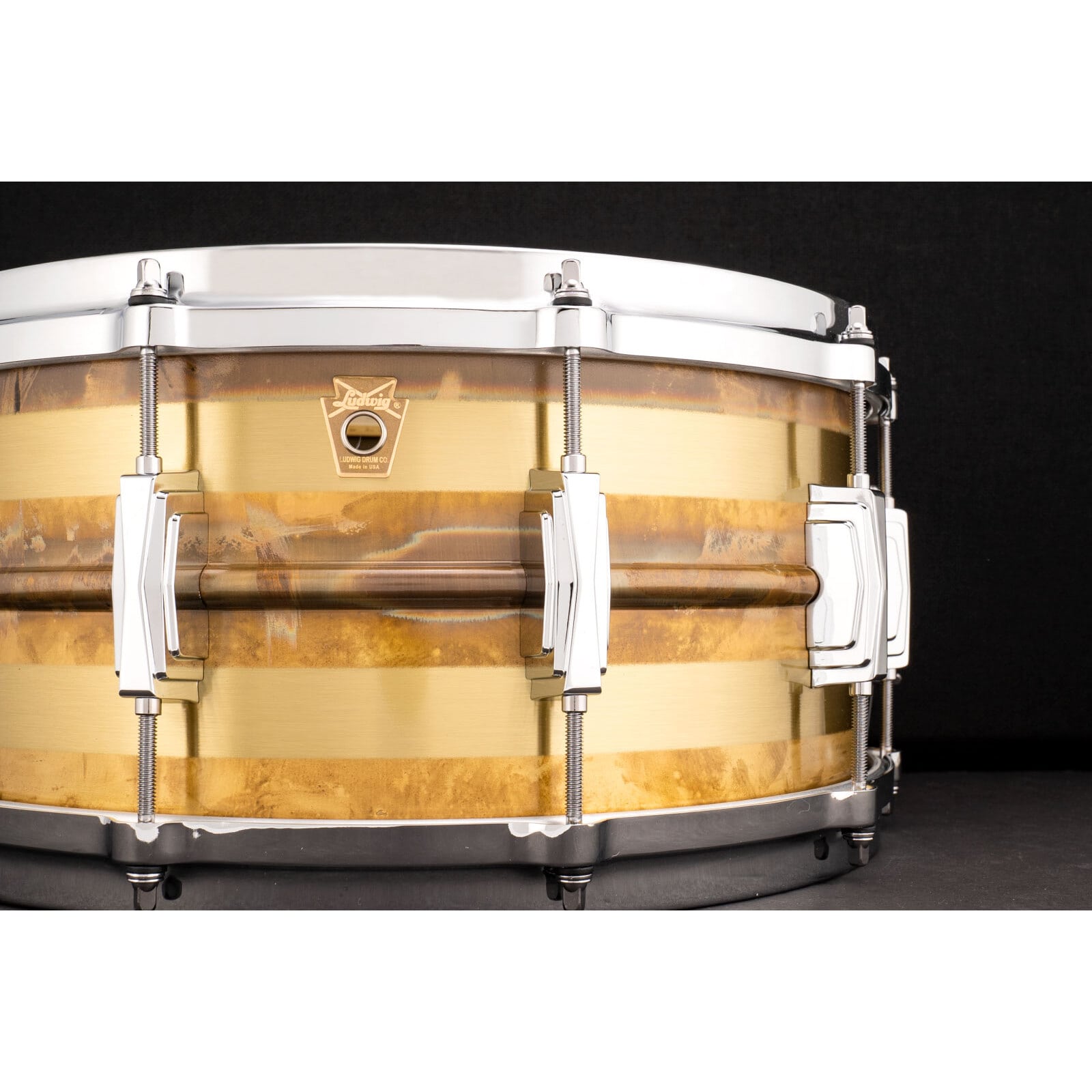 Ludwig Bronze Phonic LB552RS 14" x 6,5" Striped Bronze 3