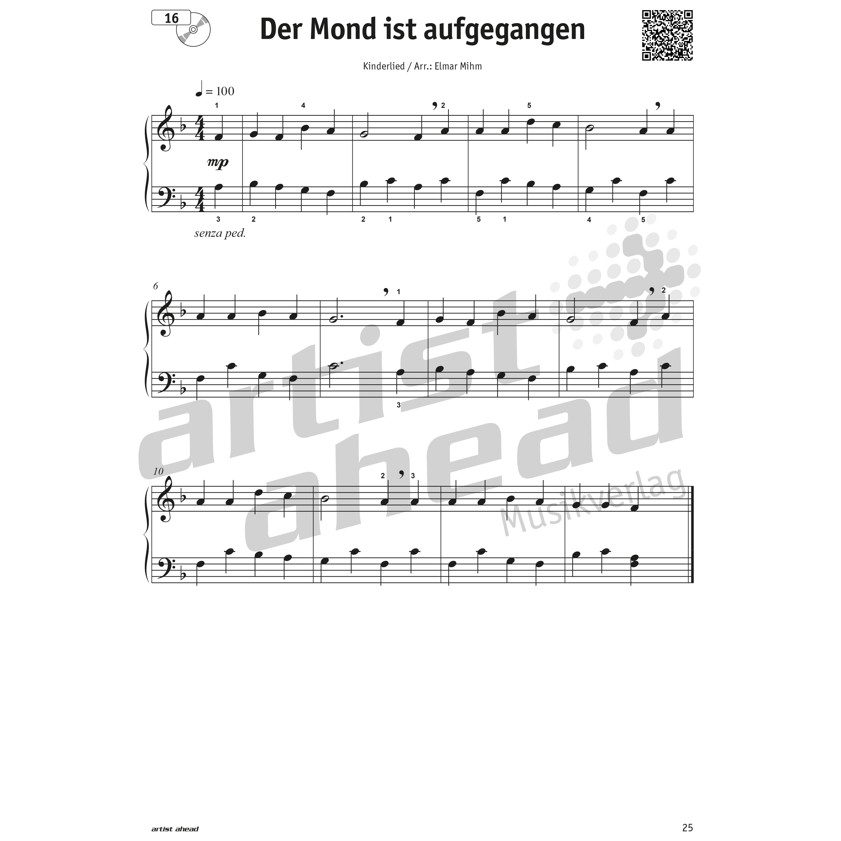 Artist Ahead Erste Klavierstücke für jede Gelegenheit - Theresia Prelog 10