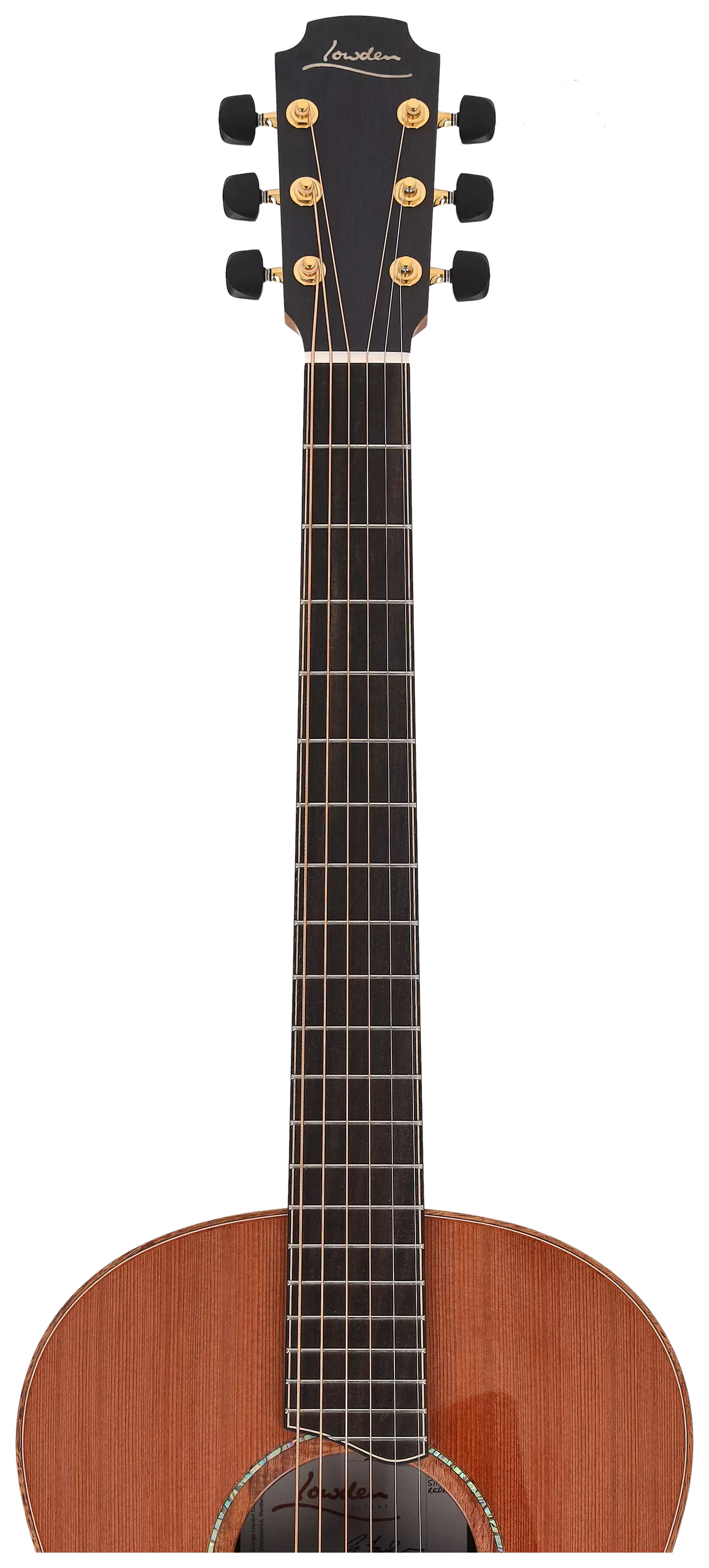 Lowden F-50 Bevel Ancient Bog Oak Sinker Redwood 13