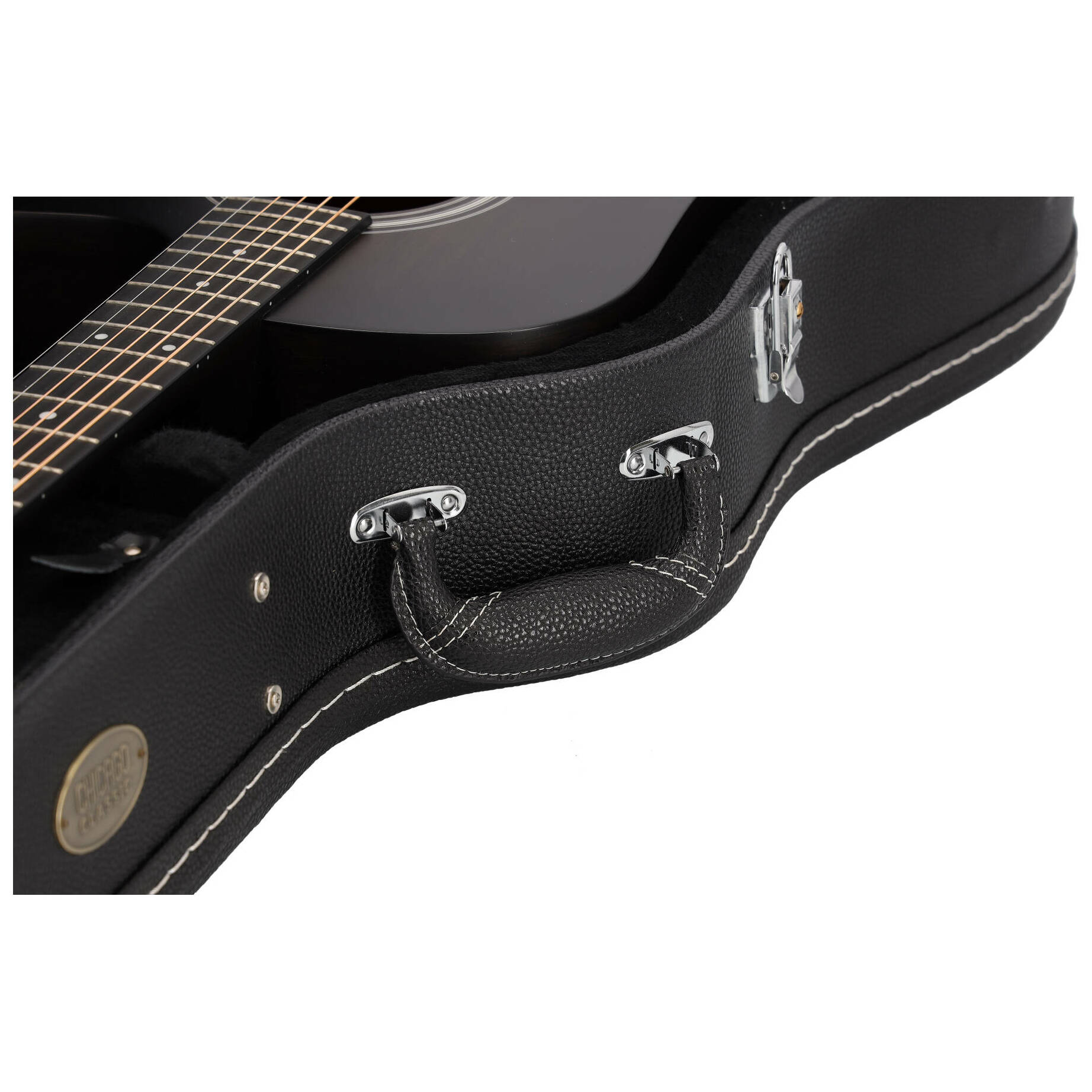 Chicago Classic Koffer Klassikgitarre Schwarz 10