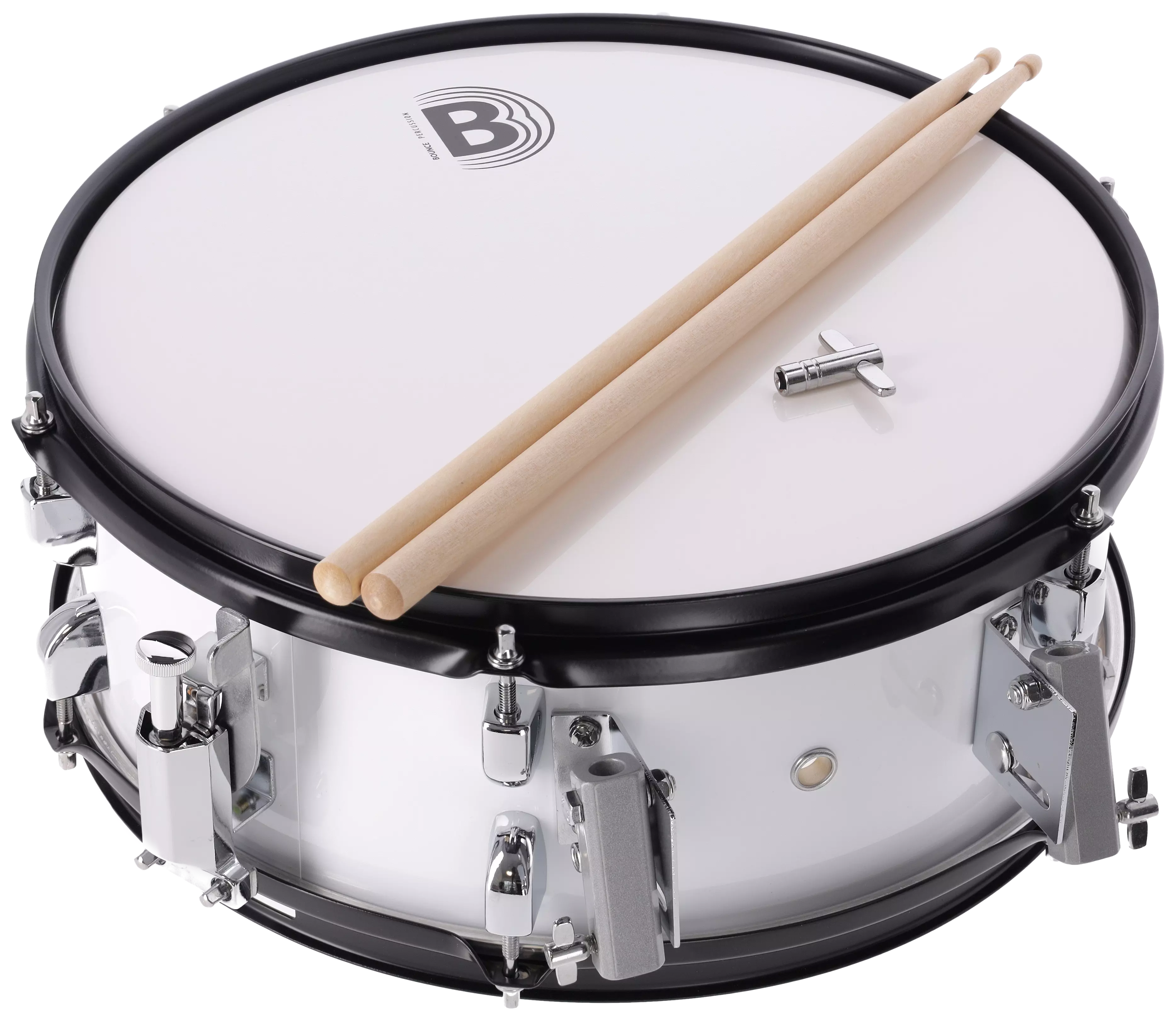Bounce MS-1 - Student Marching Snare Drum 14"x5,5"  white