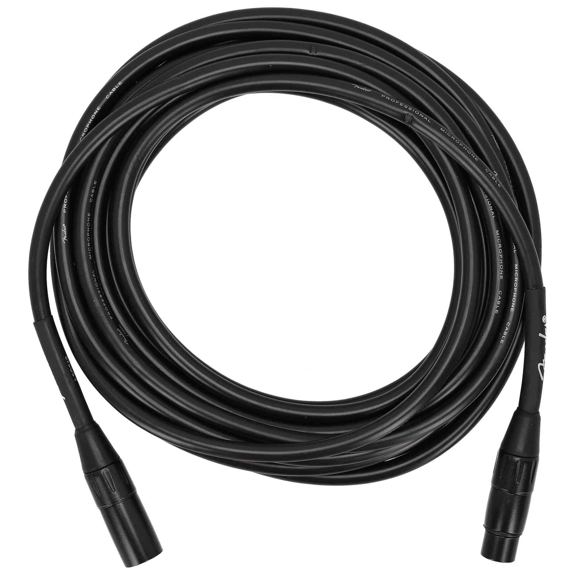 Fender Professional Series Mikrofonkabel - 7,5 Meter - BLK