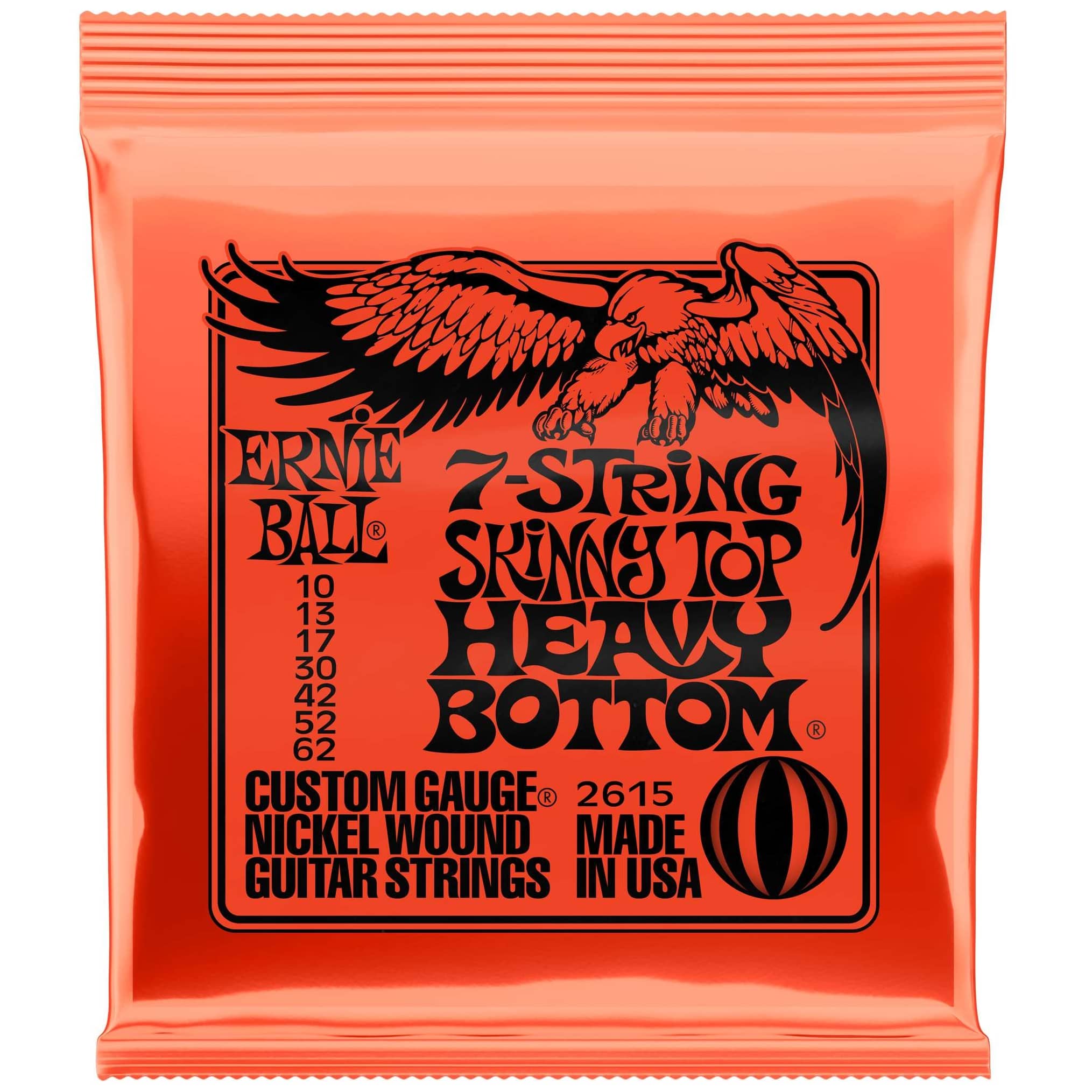 Image of Ernie ball eb2615  7 string slinky skinny top heavy bottom  010 062 10027813 0