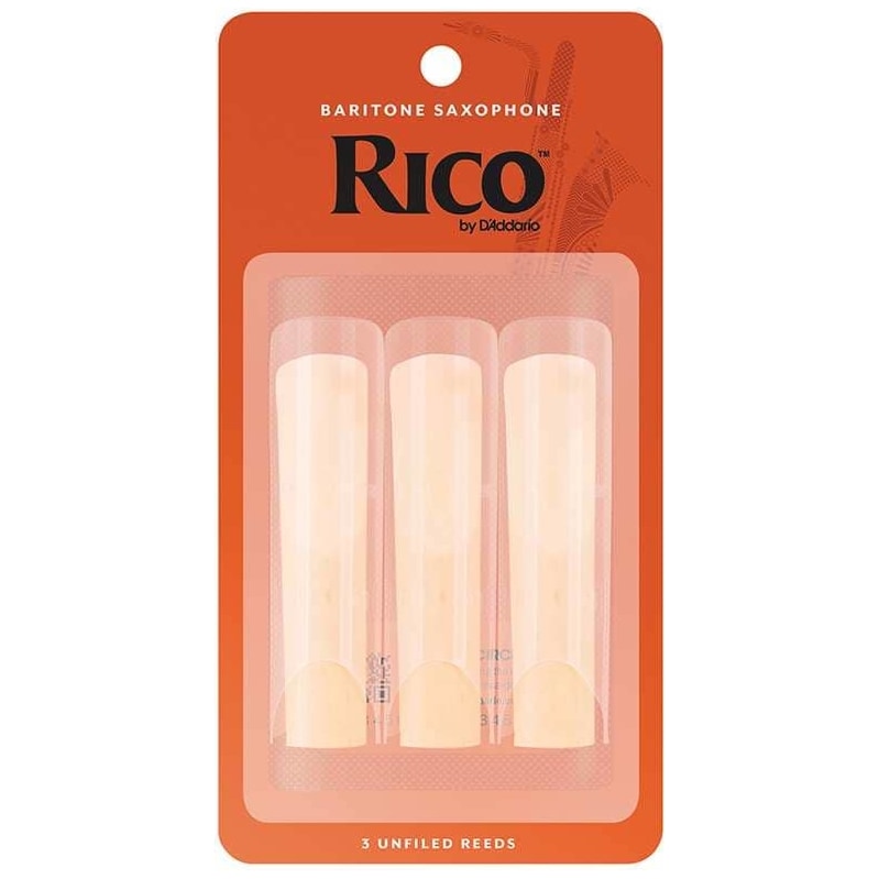D’Addario Woodwinds - D’Addario Woodwinds Rico - Bariton Saxophone 3,0 - 3er Pack - 1