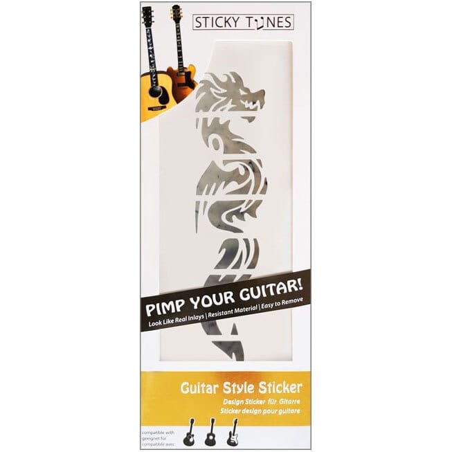  Guitar Style Sticker - Mighty Dragon
