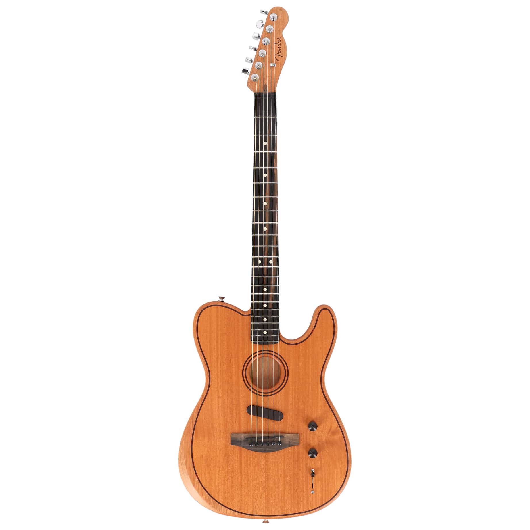 Image of Fender american acoustasonic telecaster eb nat 10028094 0