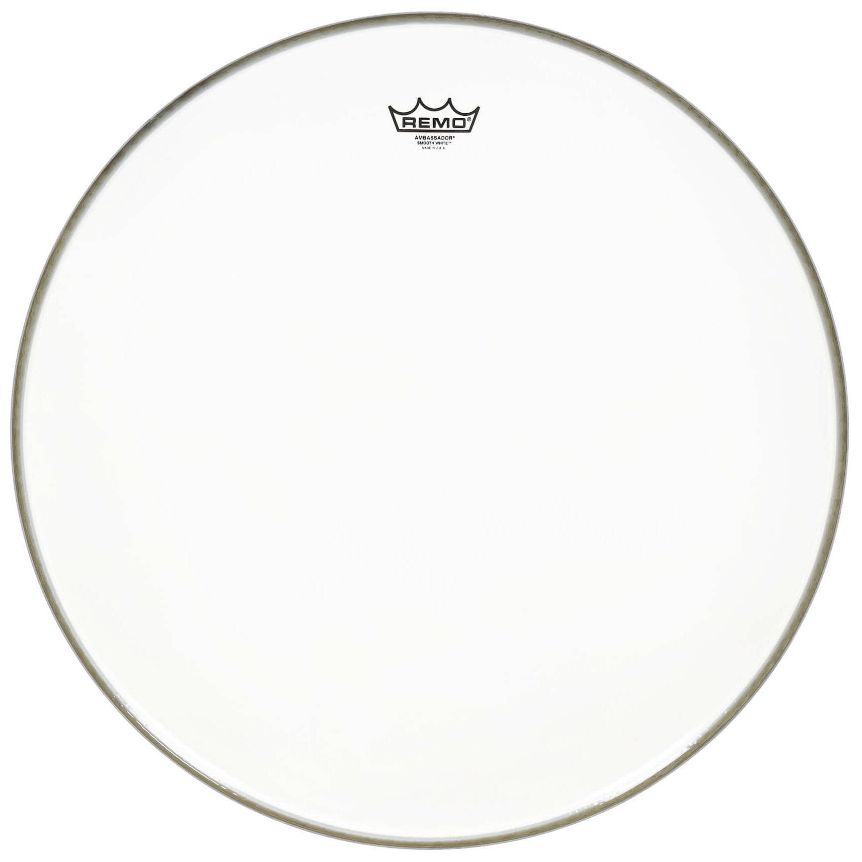Remo Ambassador - Bass Drum Fell - 22 - Smooth White