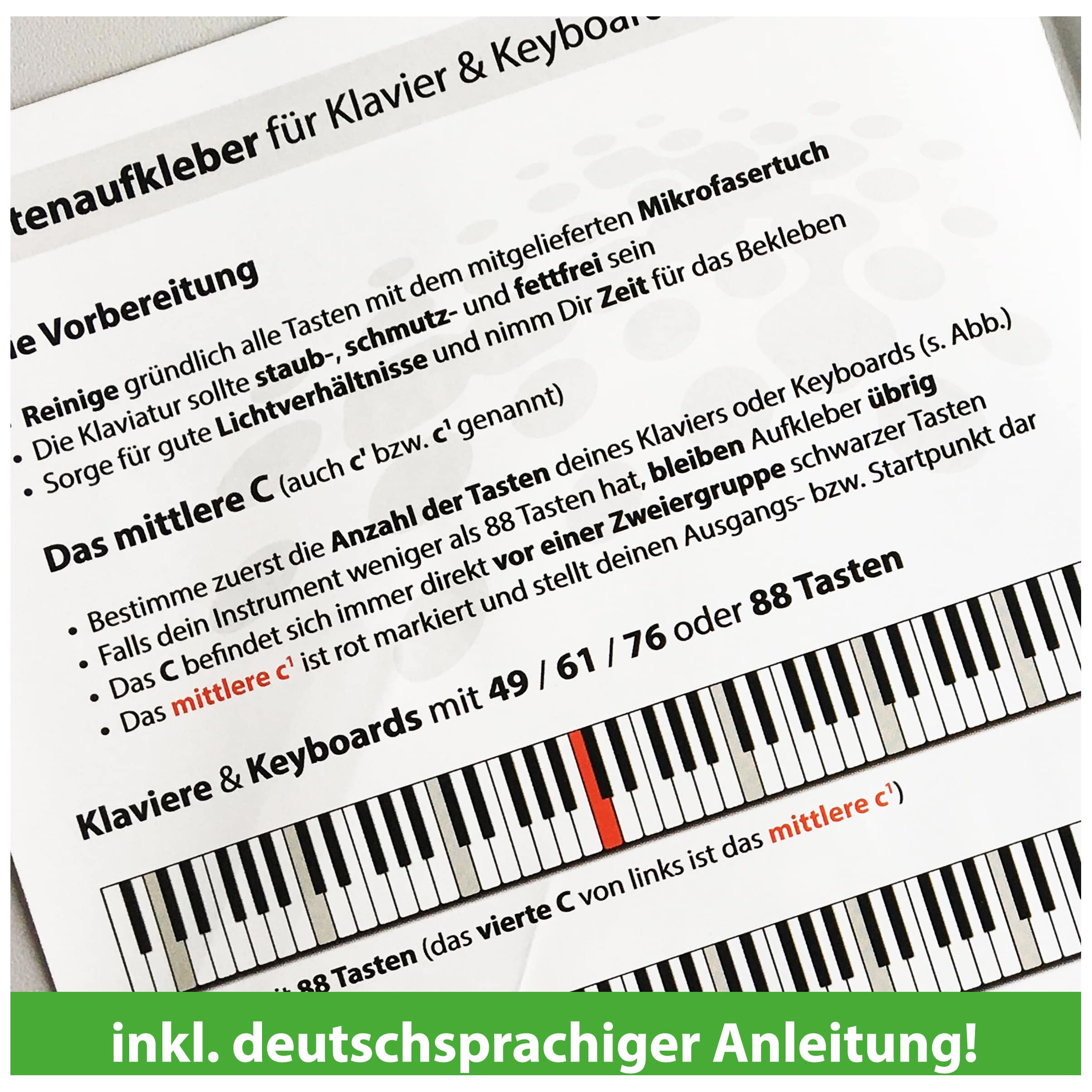 Artist Ahead Tastenaufkleber für Klavier & Keyboard! 4