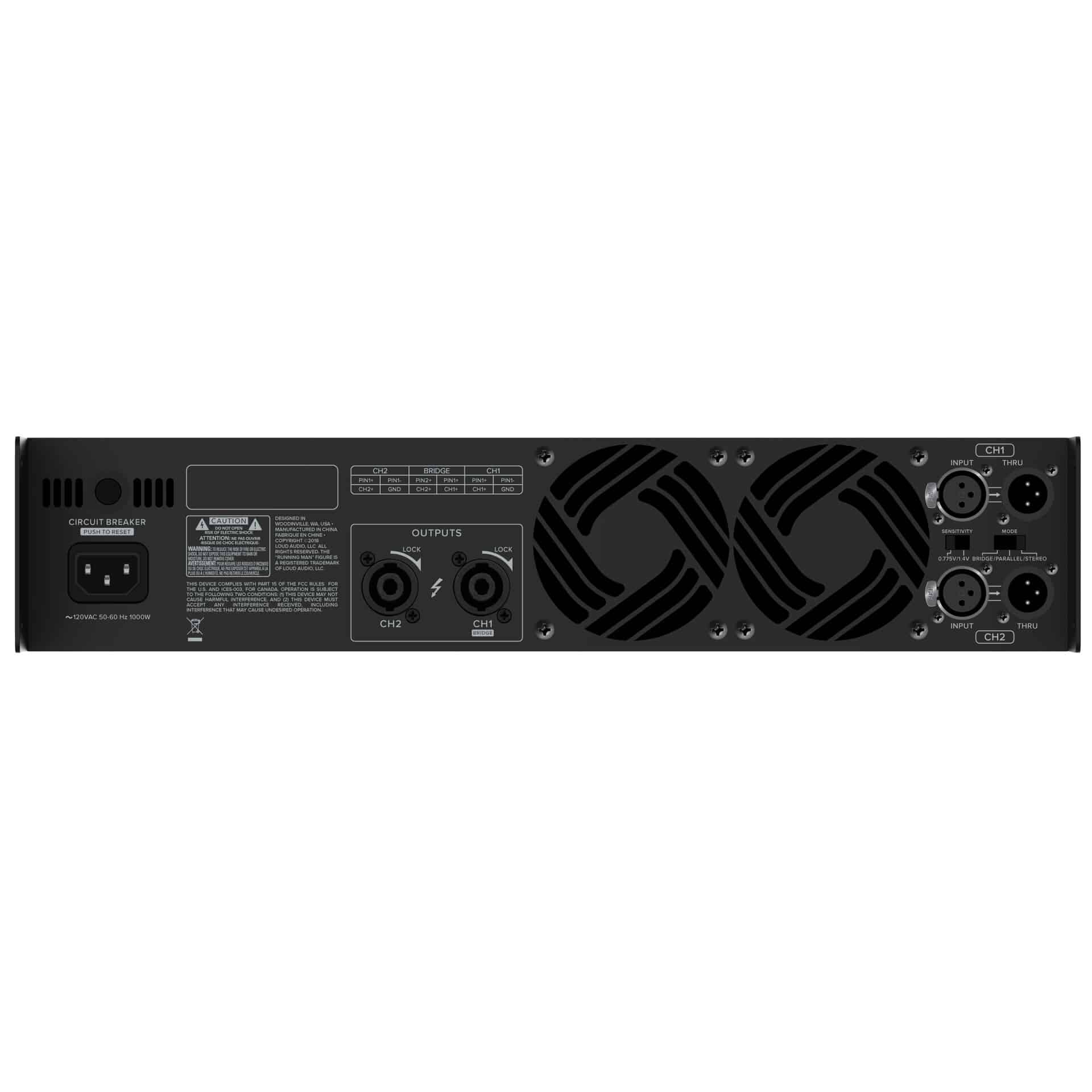 Mackie MX3500 Power Amplifier 2