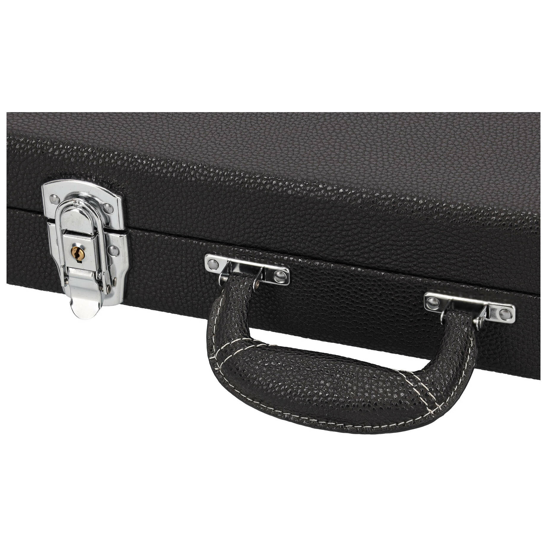 Chicago Classic E-Gitarre Rechteckkoffer Schwarz 4