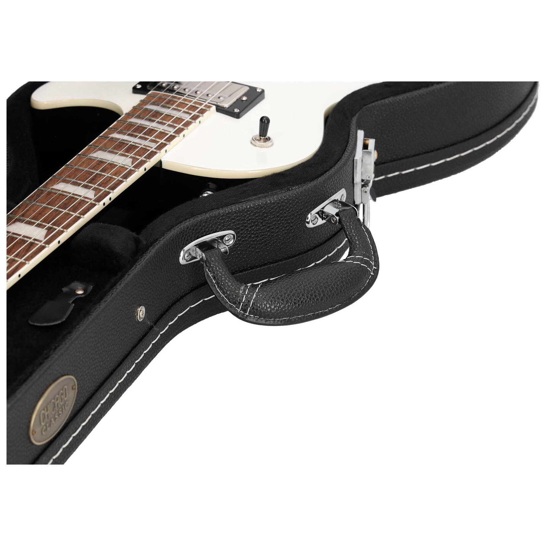 Chicago Classic E-Gitarre Les Paul Koffer Schwarz 6