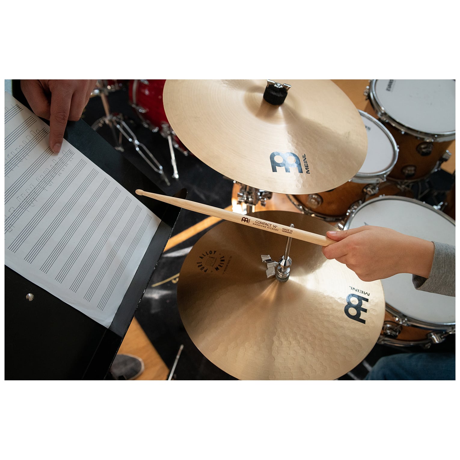 Image of Meinl stick  brush compact 14 drumstick american hickory 10026740 4