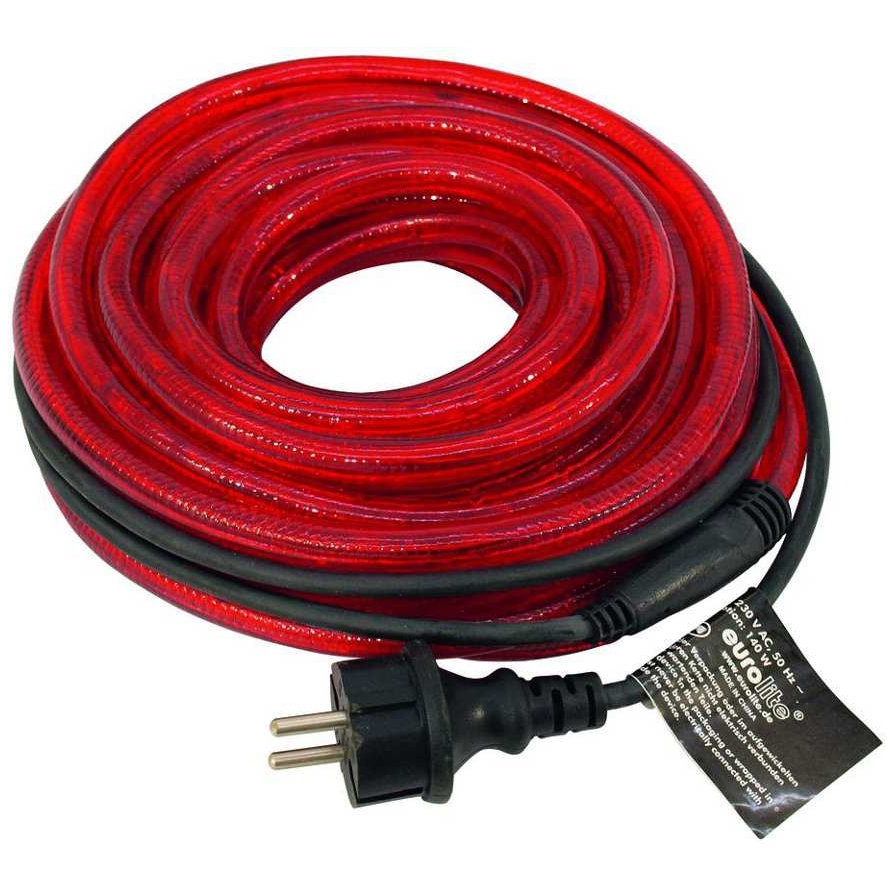Eurolite - Eurolite Rubberlight RL1-230V Rot 9 Meter