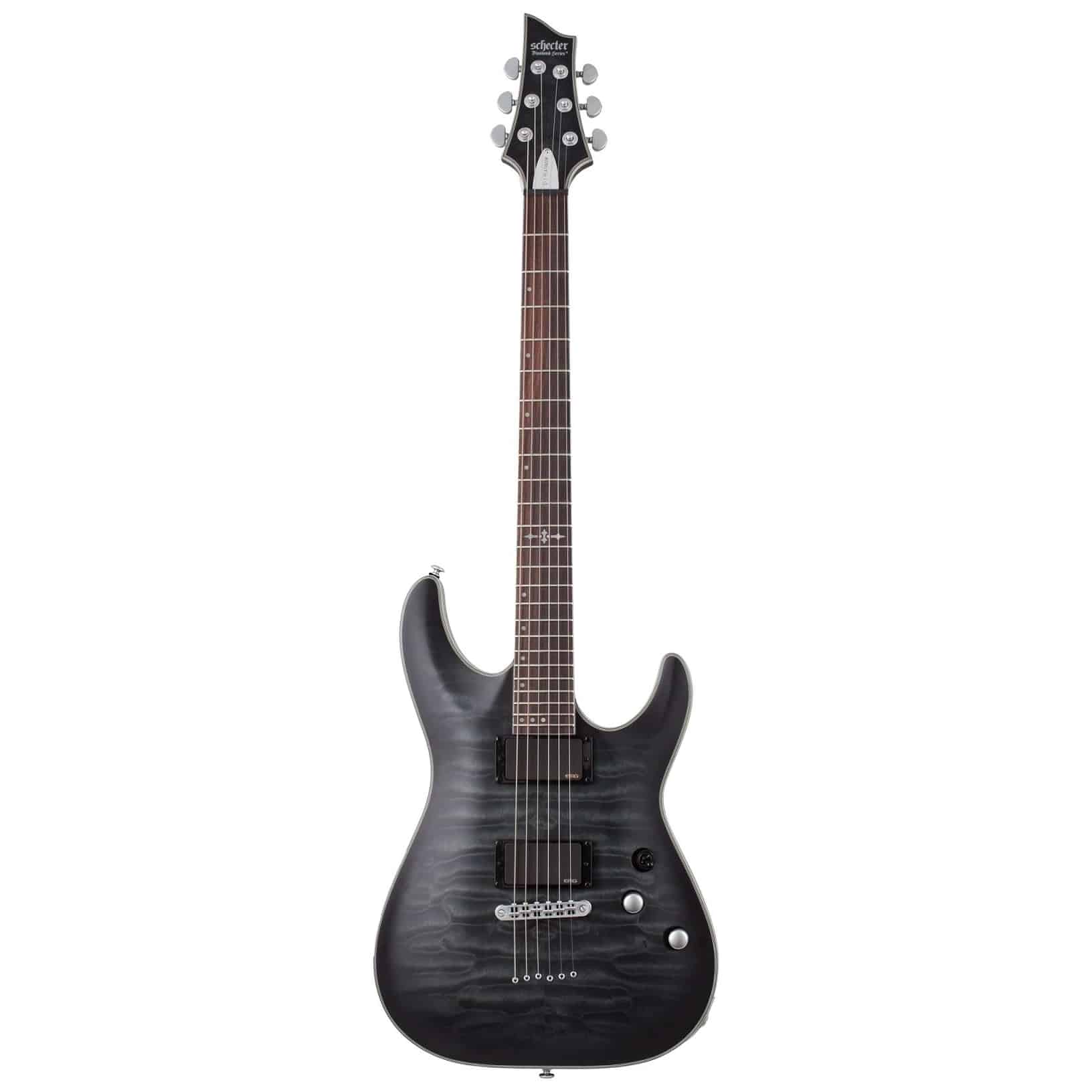 Schecter - Schecter Platinium C-1 See-Thru Black Satin