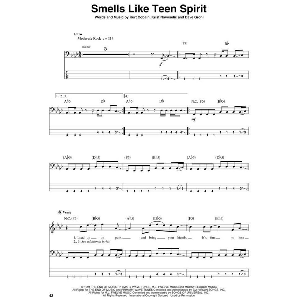 Hal Leonard Bass Play-Along Vol.25 - Nirvana 2