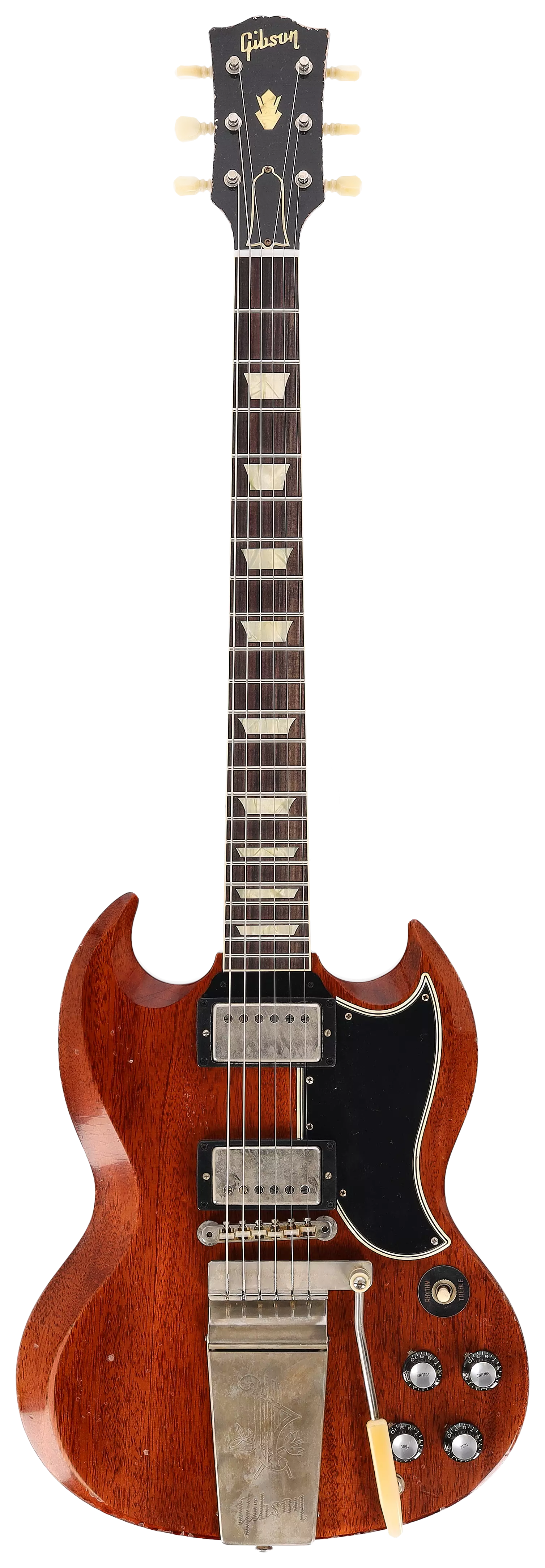 Gibson 1964 SG Standard Reissue Maestro Heavy Aged Faded Cherry Murphy Lab #3