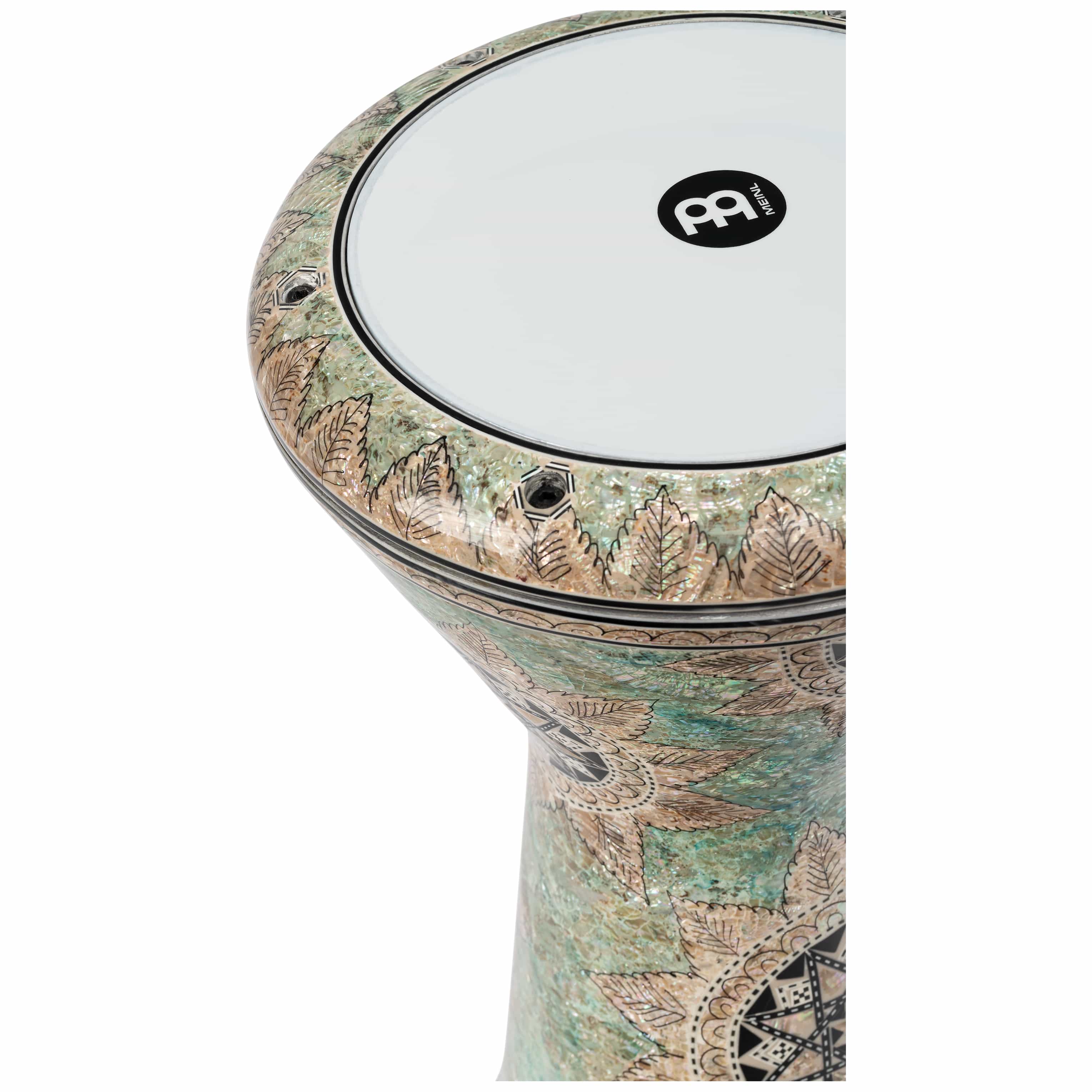 Meinl Percussion AEED4 - Doumbek 9", White Pearl, Mosaik Queen 2