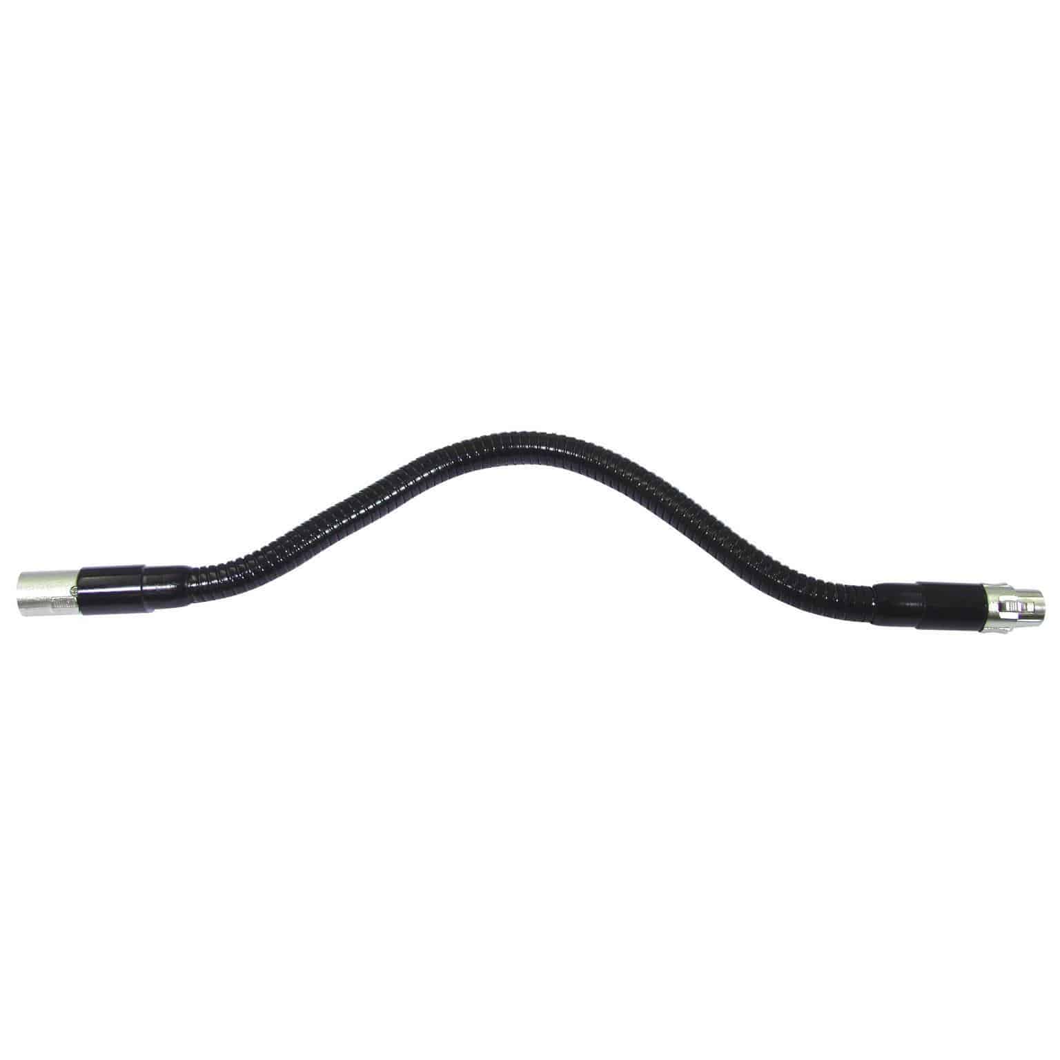Omnitronic Schwanenhals schwarz XLR/XLR, 47cm 2