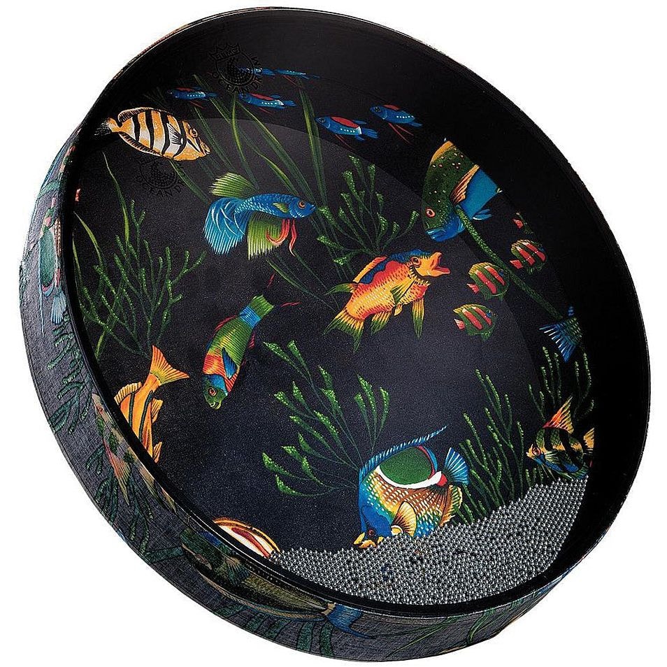 Remo Ocean Drum 16" x 2,5", Fish Graphic