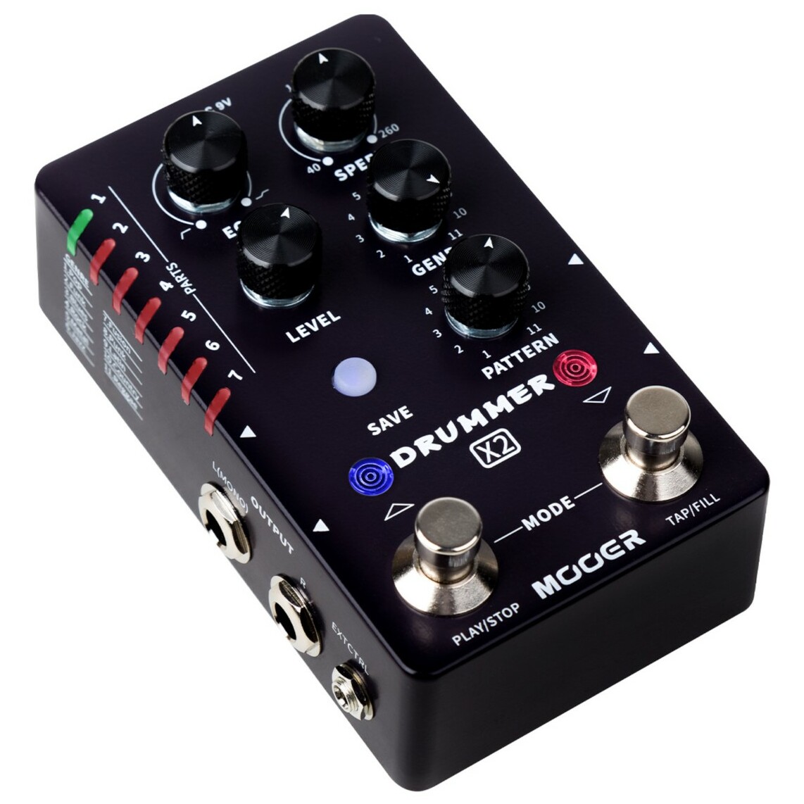 Mooer Drummer X2 - Stereo Drum Machine Pedal 7