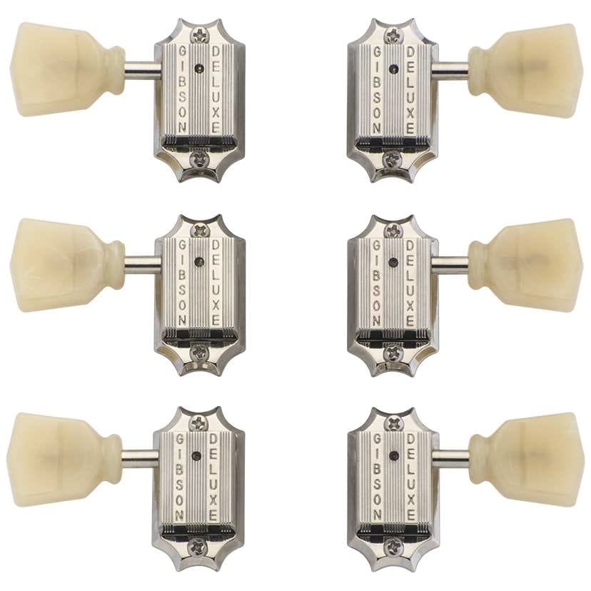 Gibson - Gibson PMMH-050 Vintage Nickel Machine Heads Yellow Buttons