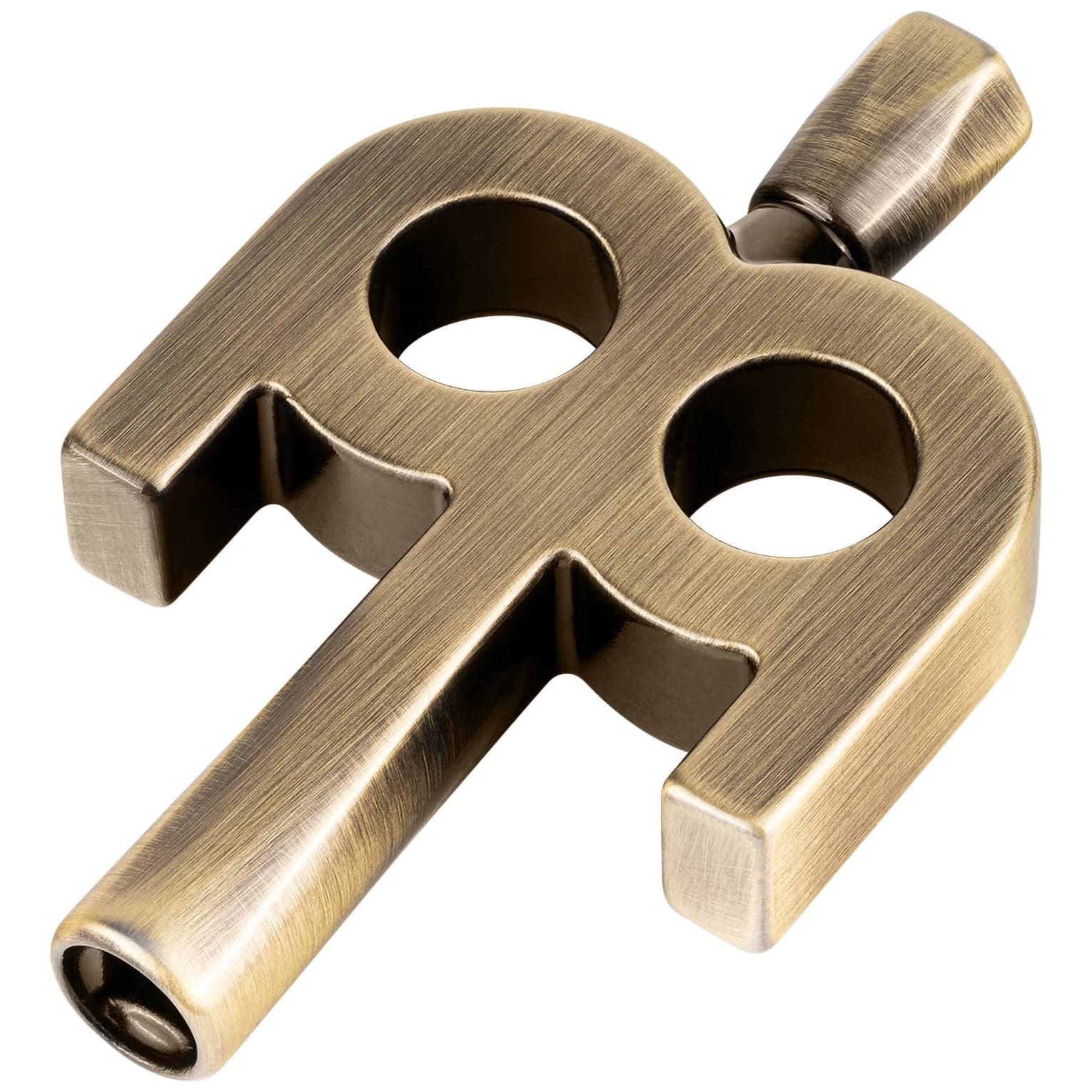 Meinl Stick Brush - Meinl Stick Brush SB510 Meinl Kinetic Drum Key, Antique Bronze Plate - 1