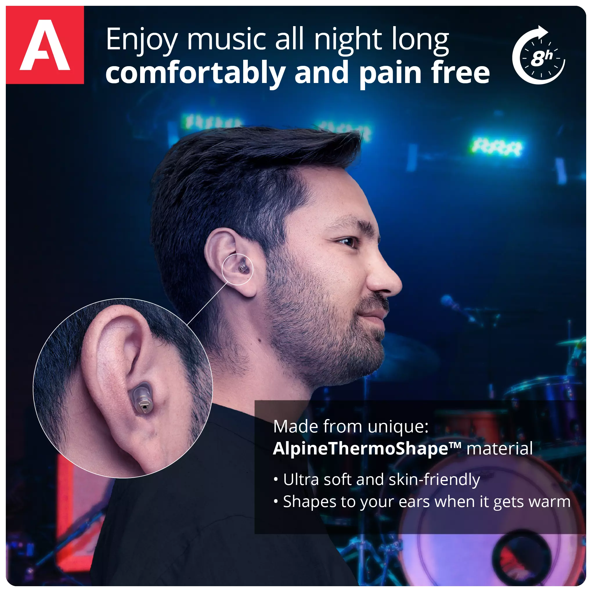 Alpine Hearing Protection MusicSafe Pro Transparent - Earplugs