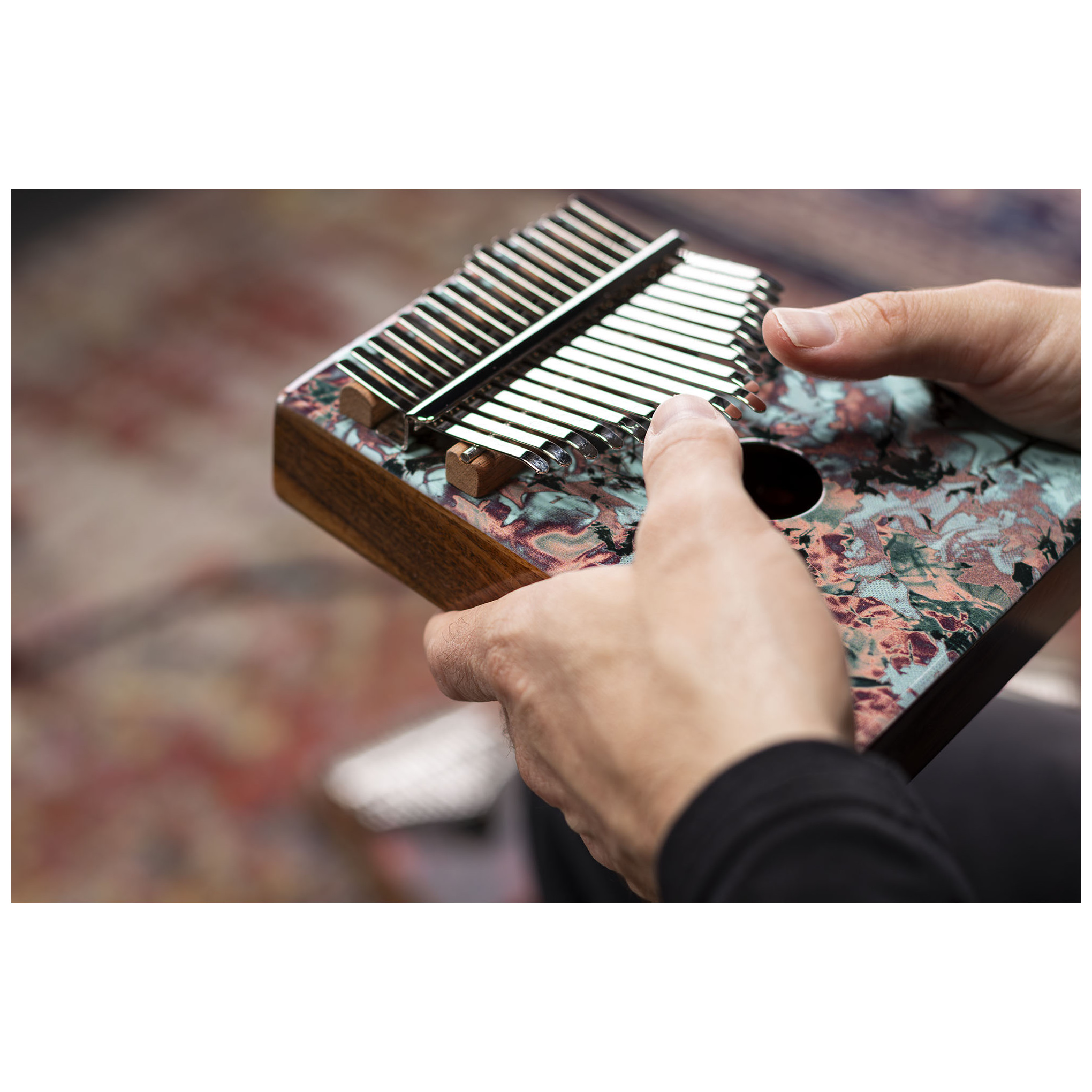 Meinl Percussion KA17CR - Sound Hole Designer Kalimba, Coral Reef 14
