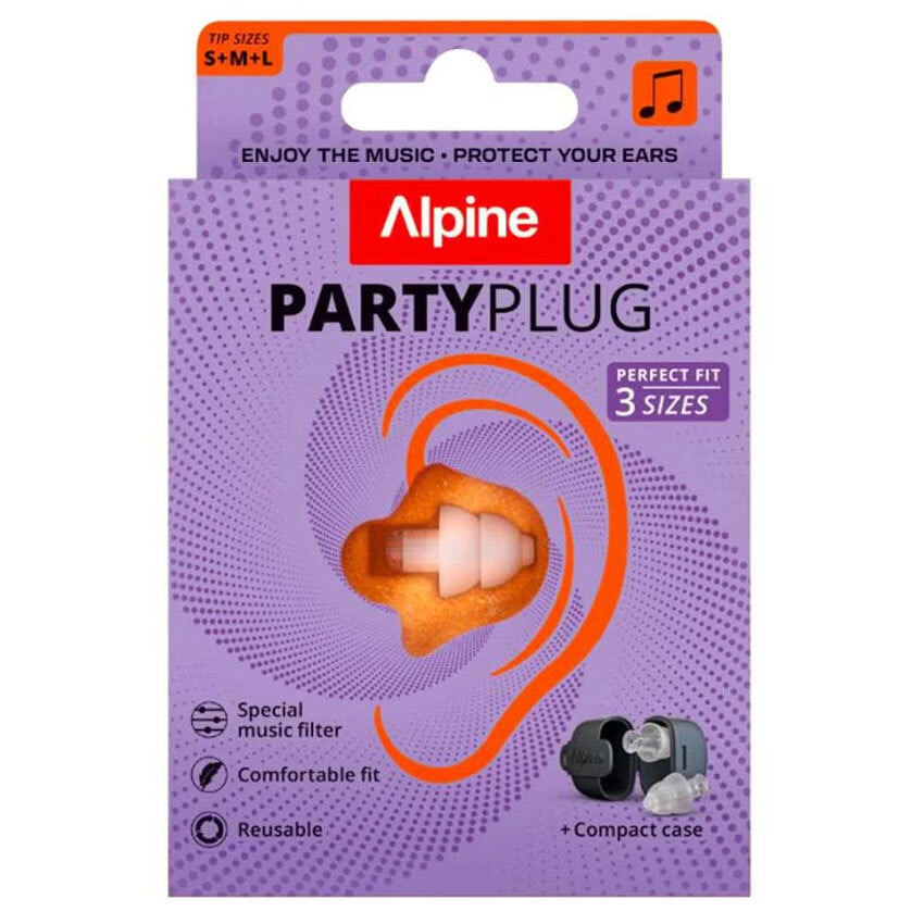 Alpine Hearing Protection PartyPlug Earplugs transparent