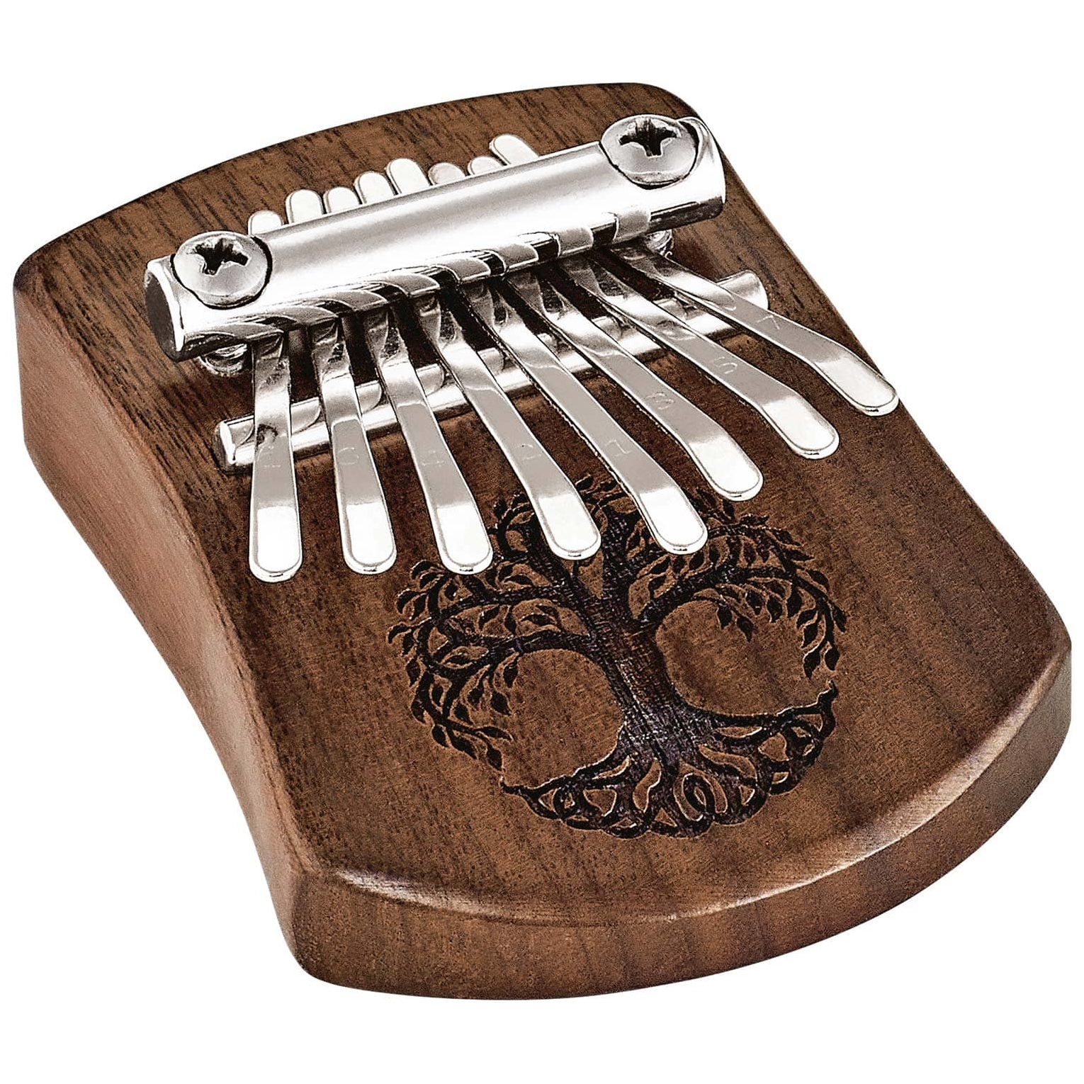 Meinl Sonic Energy - Meinl Sonic Energy KL801TOL Mini Kalimba, 8 Töne, Baum des Lebens schwarzes Walnussholz