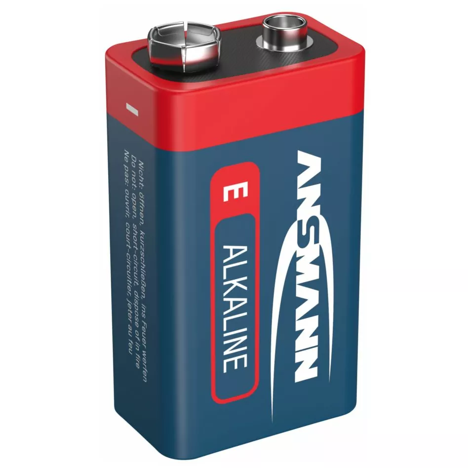 Ansmann 9V Alkaline Batterie Block E / 6LR61 1er Papierblister 4