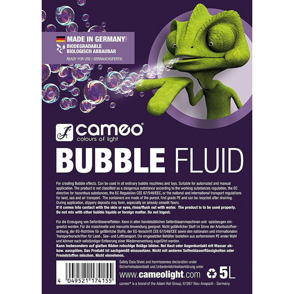 Cameo Bubble Fluid 5L 1