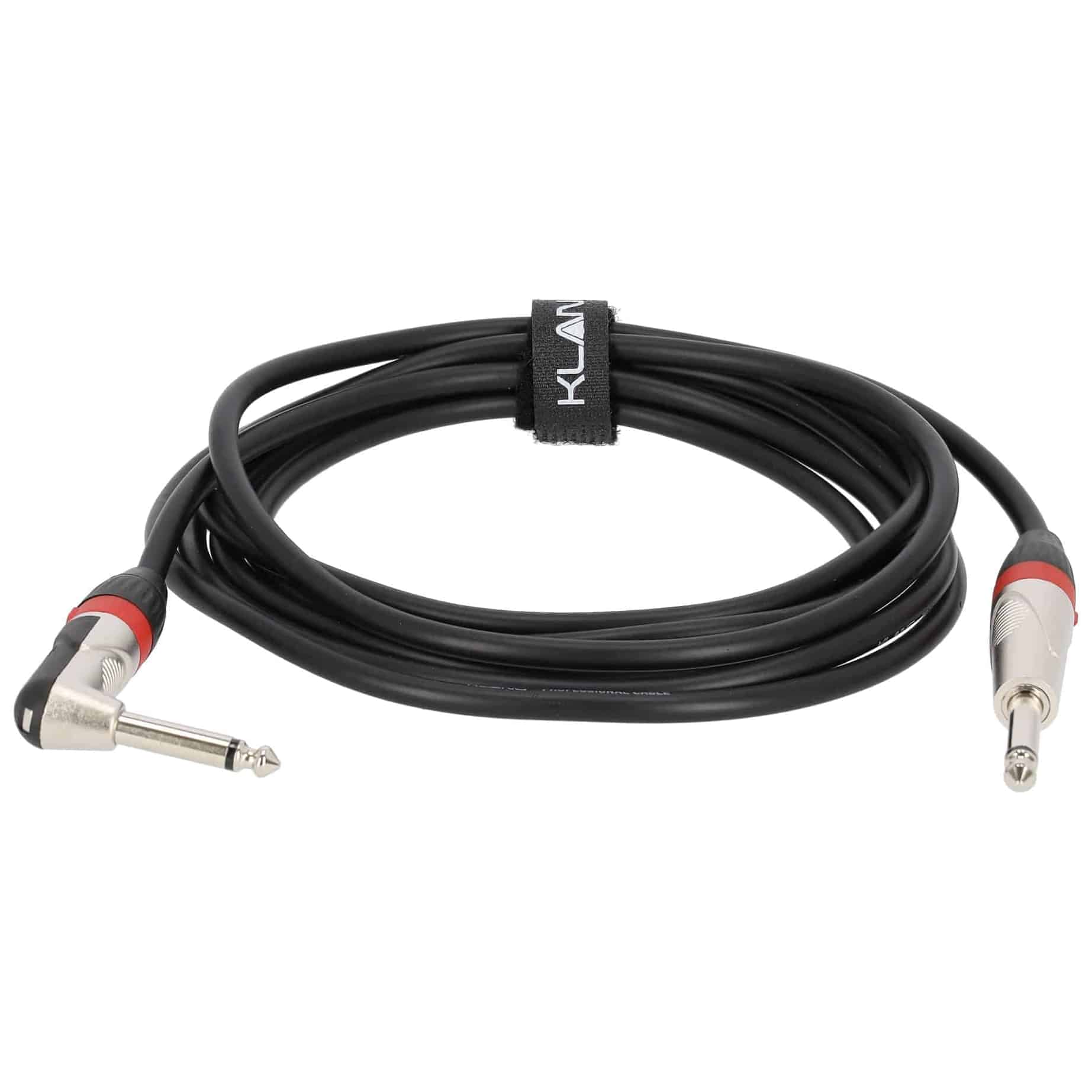 Klang - Klang Instrumentenkabel PRO 6,3mm Klinke, mono - 6,3mm Klinke gewinkelt, mono, 3,0 Meter - 1