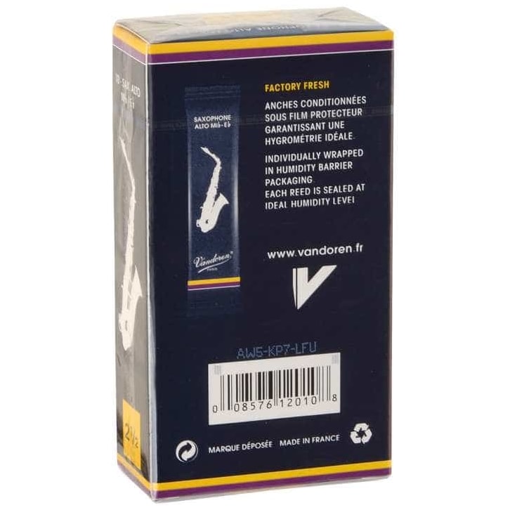Vandoren - Vandoren Alt Sax Blätter Classic Stärke 2,5 - 1