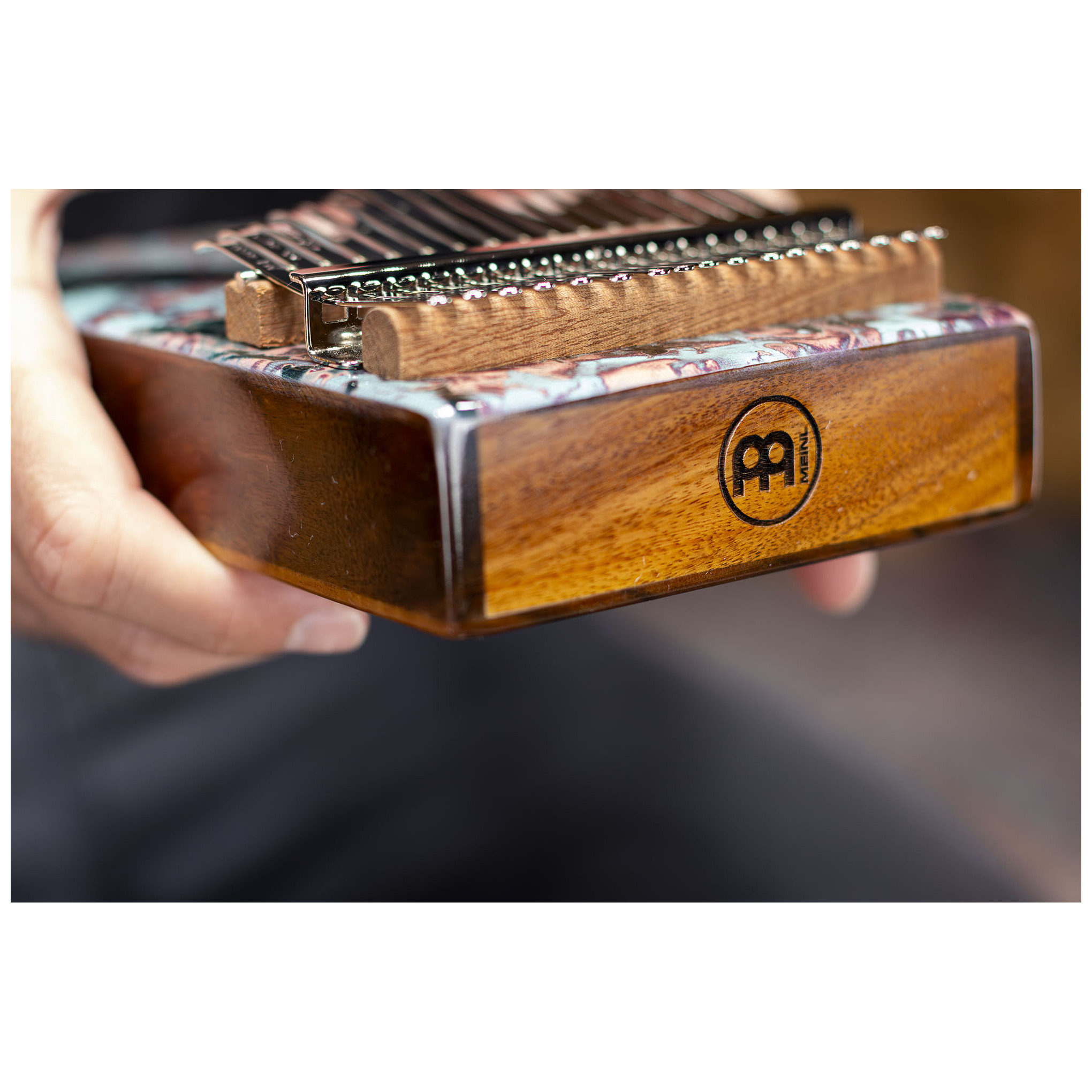 Meinl Percussion KA17CR - Sound Hole Designer Kalimba, Coral Reef 12