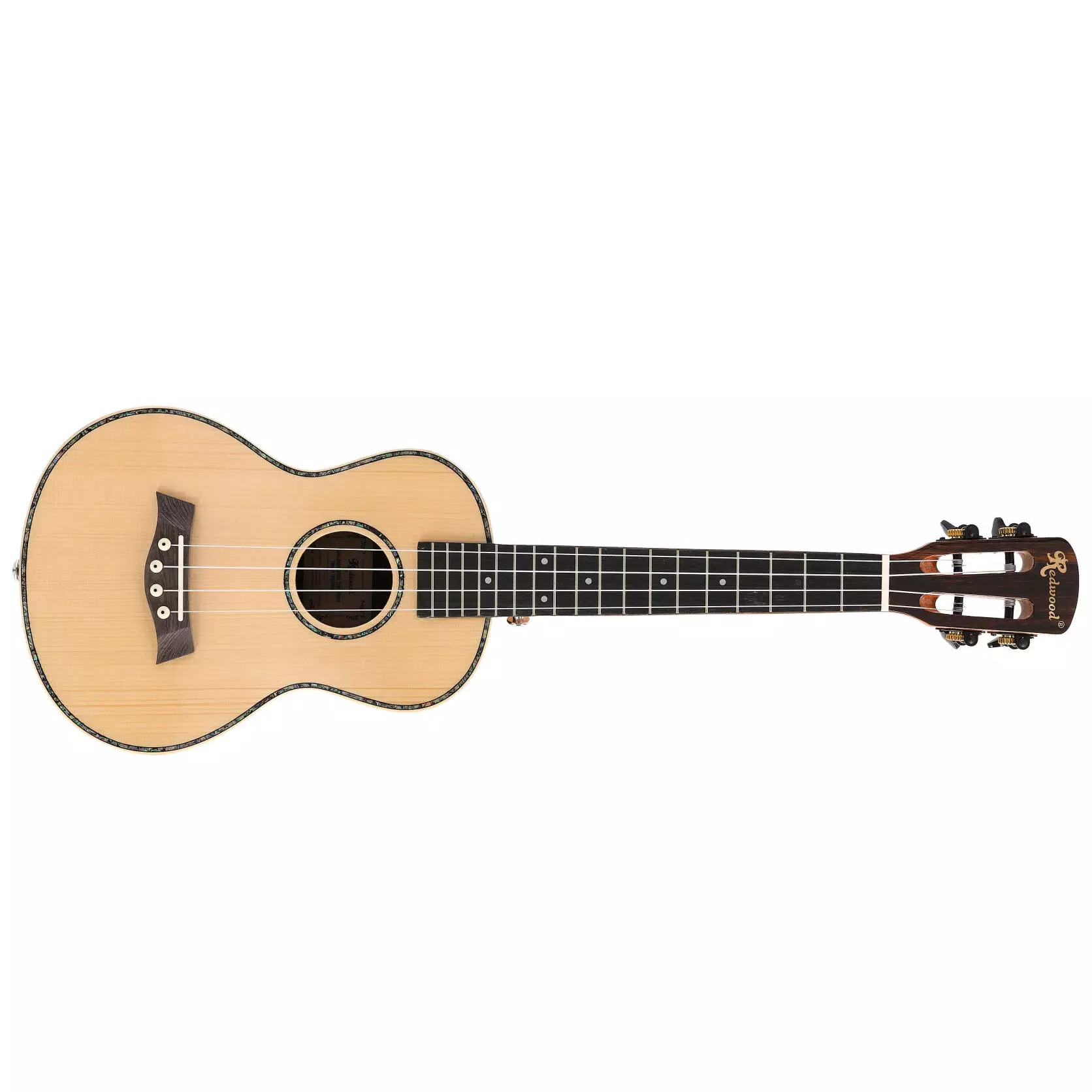 Redwood Halo-Halo Solid Top Gloss Tenor Ukulele 1