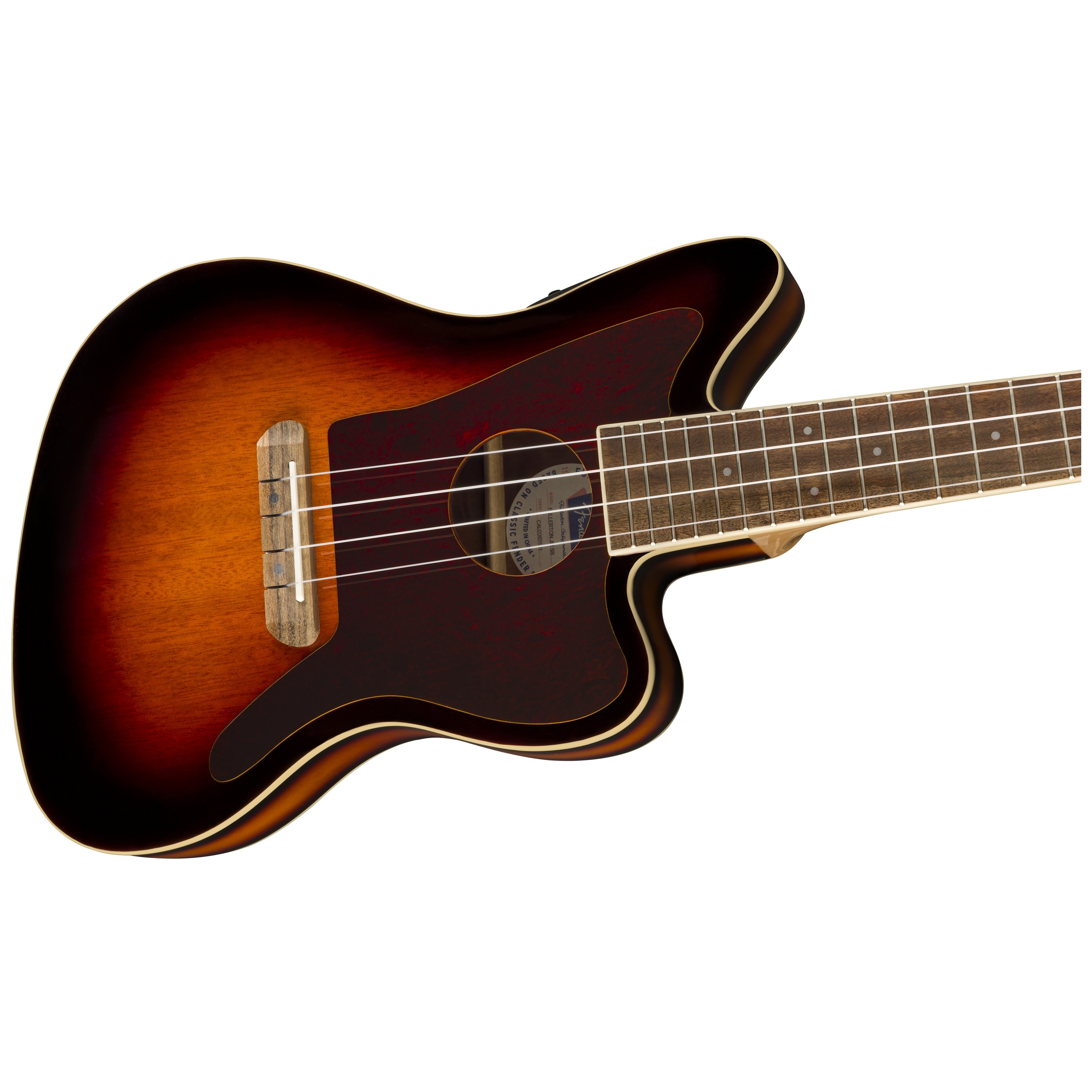 Fender Fullerton Jazzmaster Uke 3-Color Sunburst 5