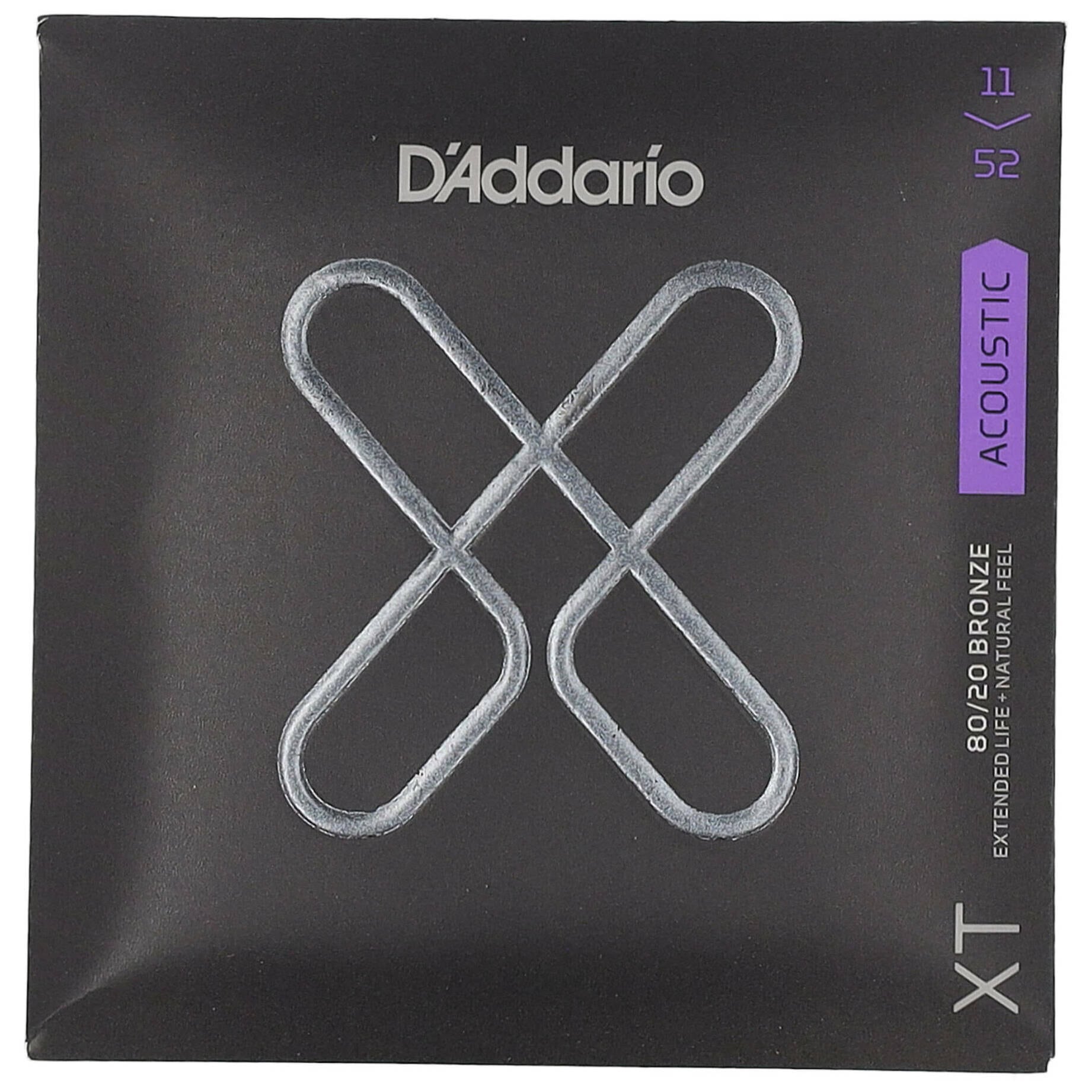 D’Addario XTABR1152 - XT Acoustic 80/20 Bronze 11-52