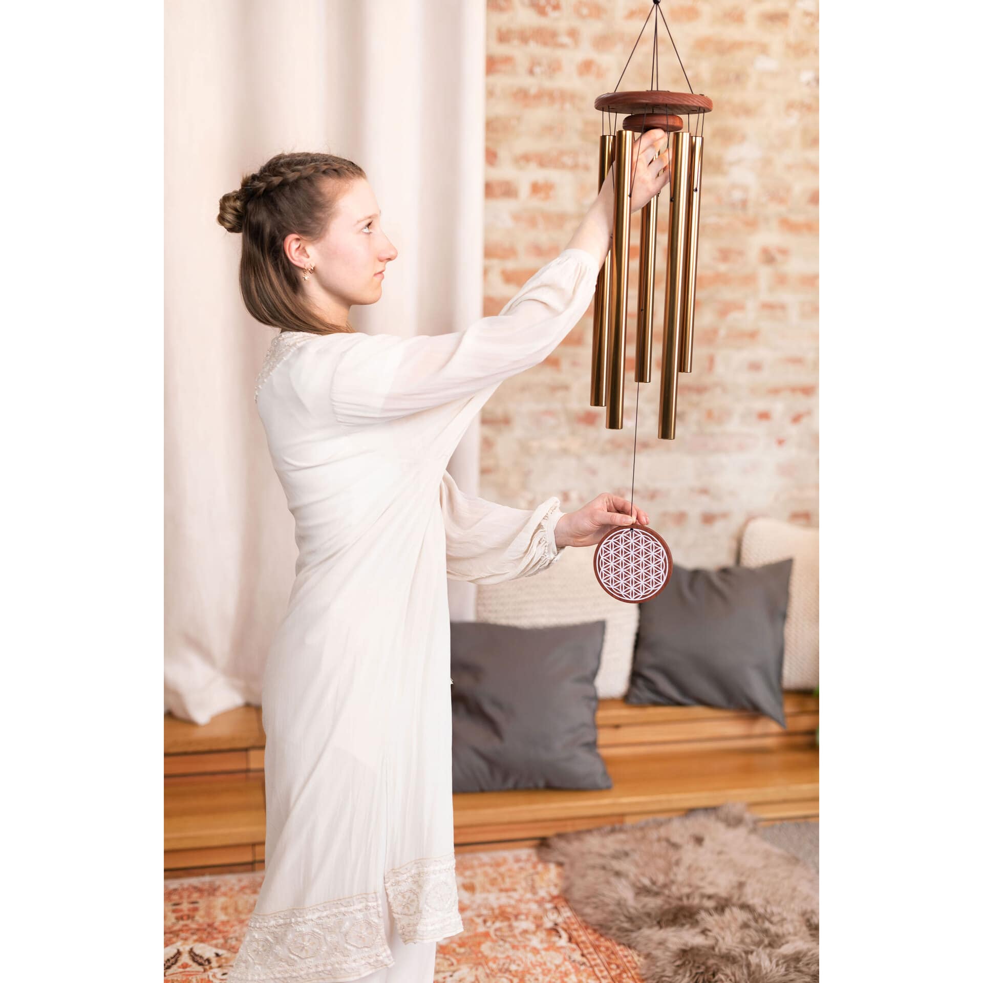 Meinl Sonic Energy FOLMC36B Flower of Life Meditation Chime 36" 4