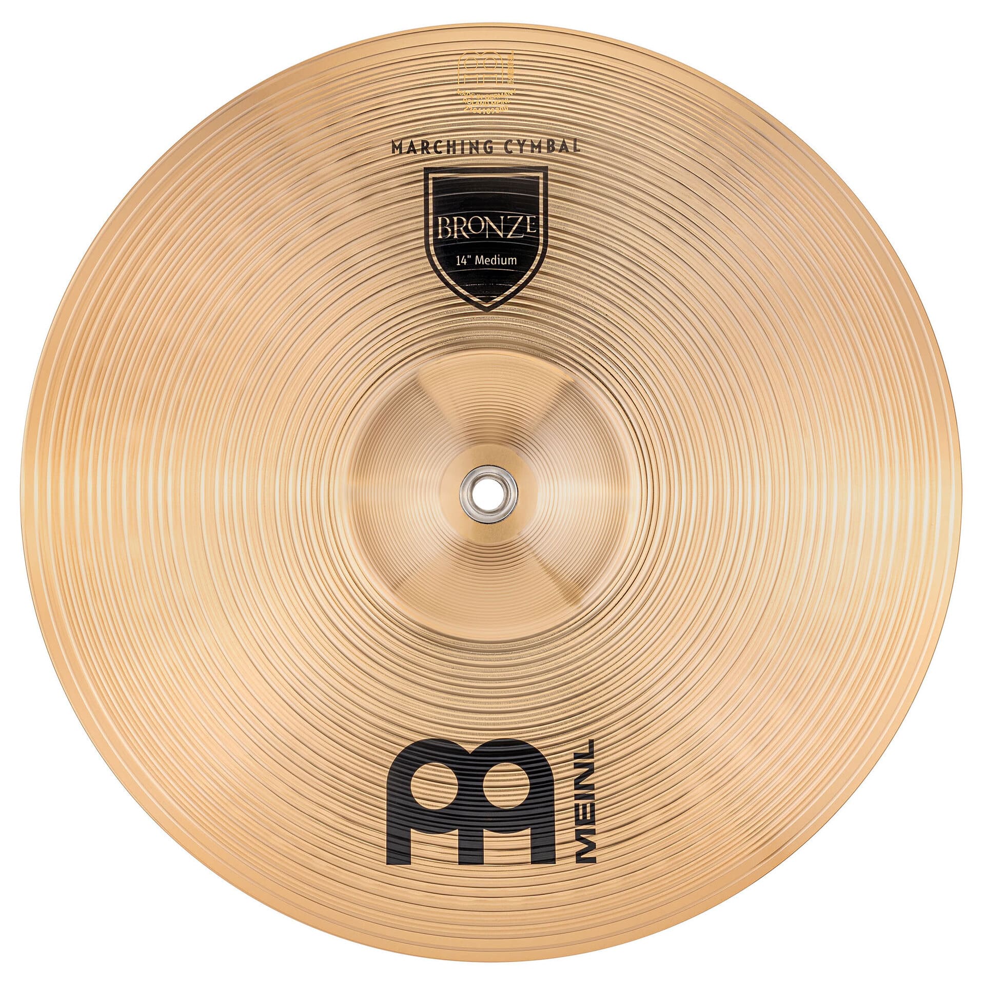 Meinl Cymbals Student Bronze MA-BZ-14M 14" Marching Cymbals 3