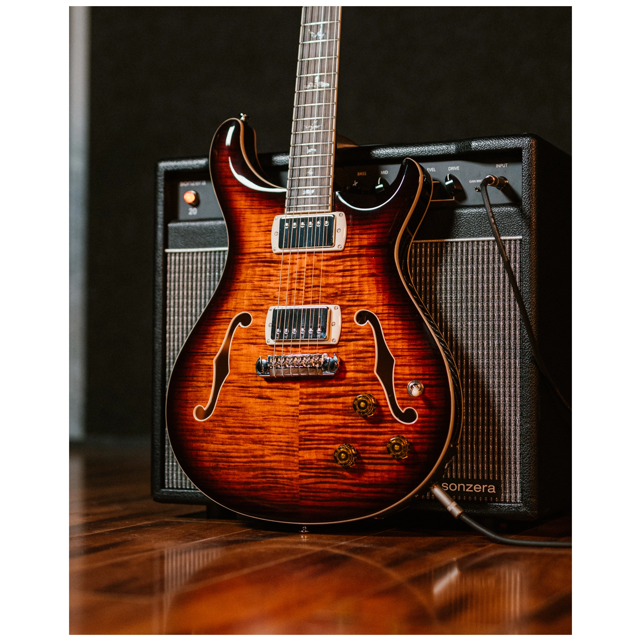 PRS SE Hollowbody II Piezo OB 7
