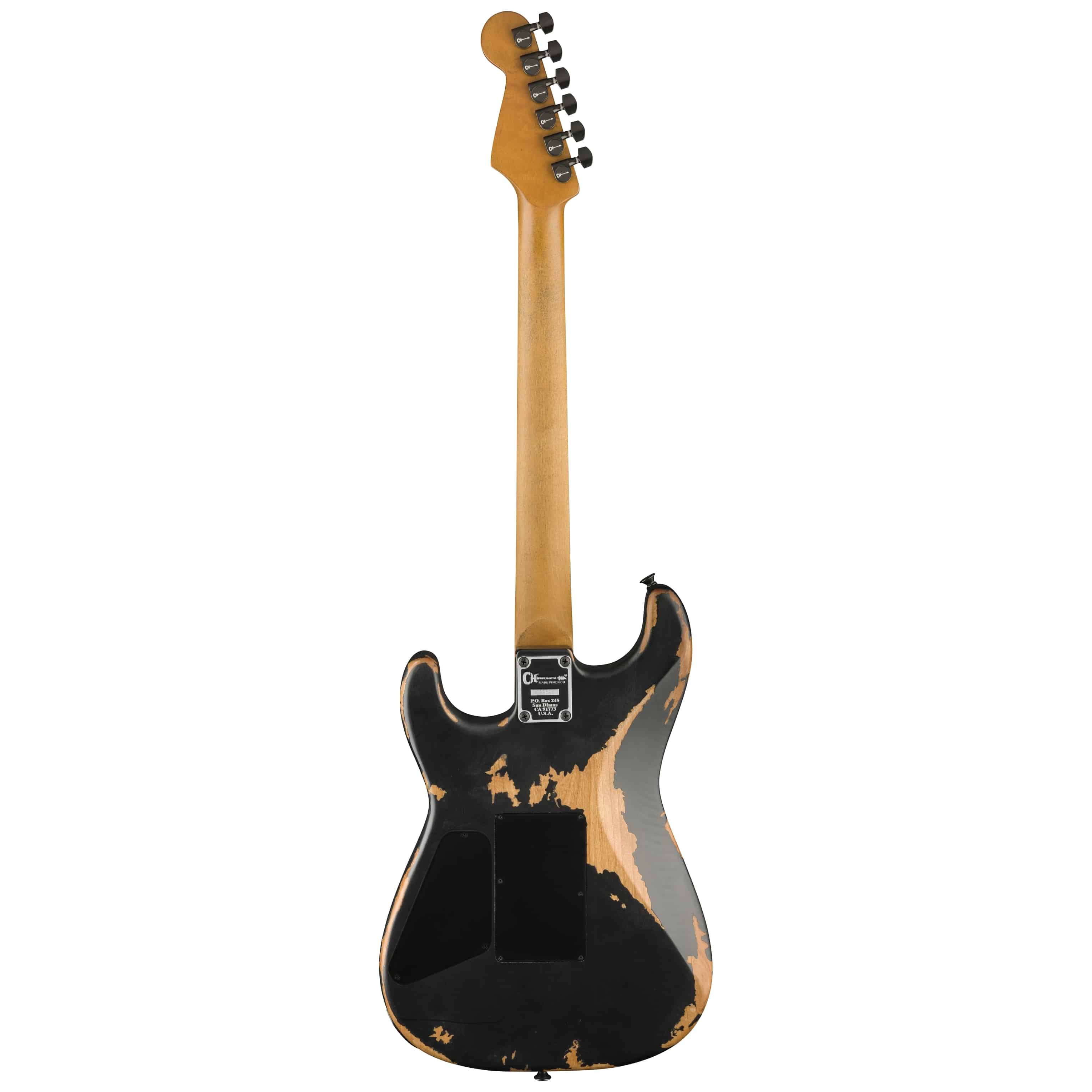 Charvel Pro-Mod REL SRS SD1 HH FR PF - WEATHERD BLACK 3