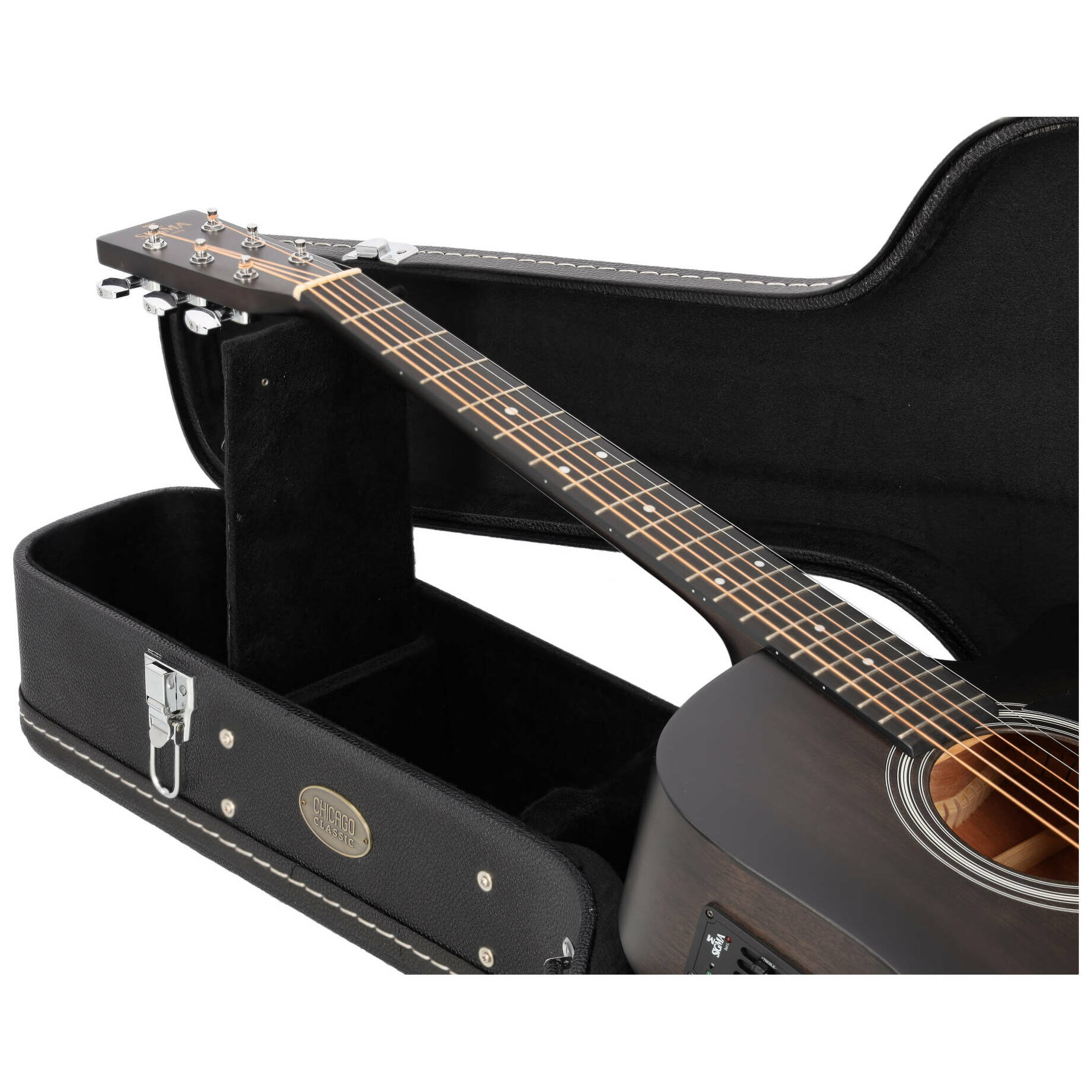 Chicago Classic Koffer Klassikgitarre Schwarz 13